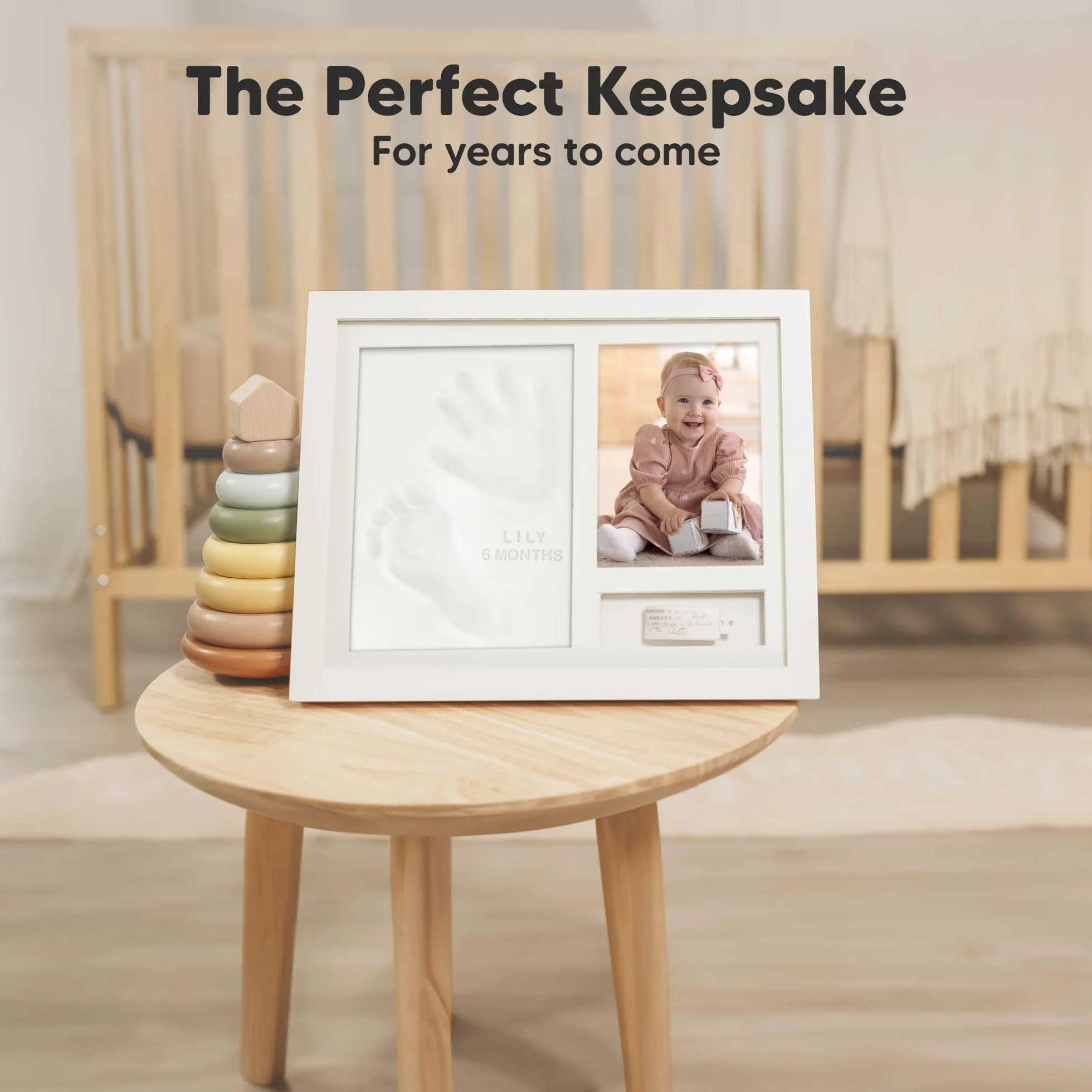 NOEL Baby Handprint Keepsake Frame Set