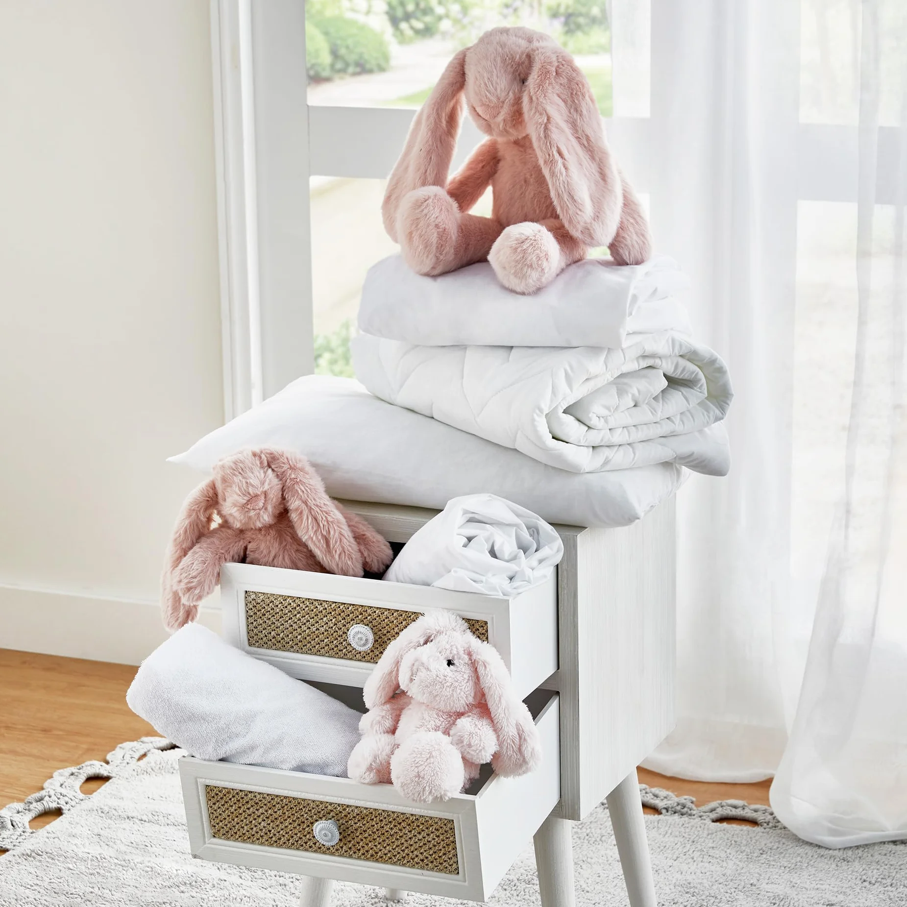 Pikolin Home - Wodoodporny ochraniacz na materac frotte i oddychający, chłonny, certyfikat Oeko-Tex, na łóżeczko dziecięce 70, wysokość do 32 cm, nakładka na materac 70 x 140 cm