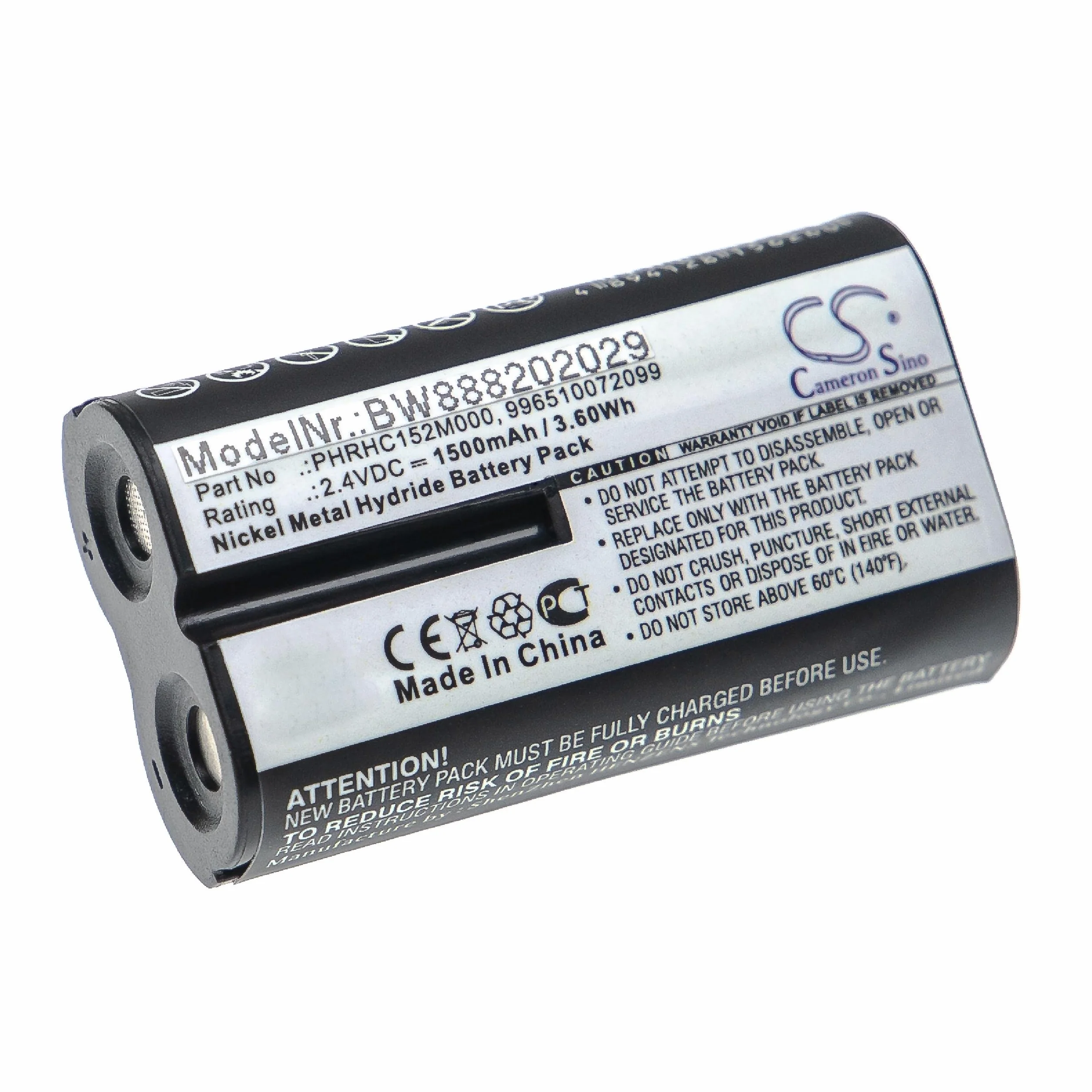vhbw Akumulator zamienny do Philips PHRHC152M000, 996510072099 do elektronicznej niania (1500 mAh, 2,4 V, NiMH)