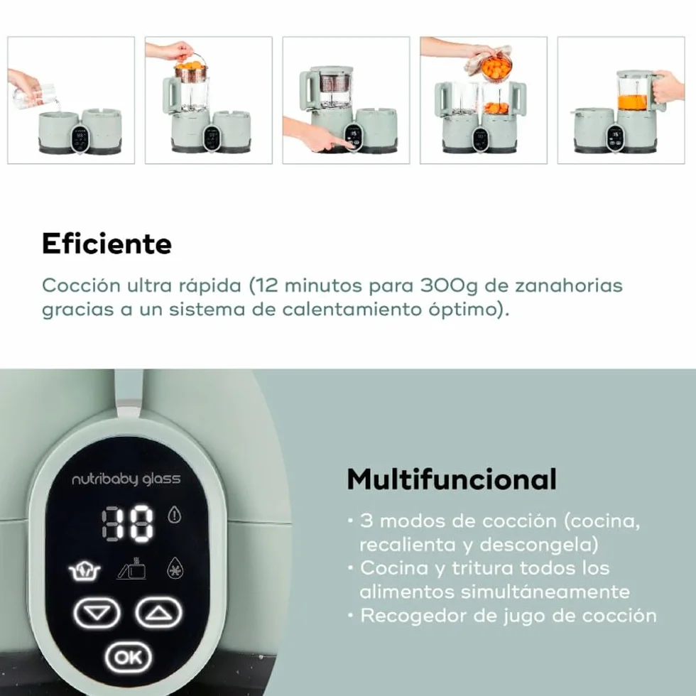 Babymoov Nutribaby Glass parowar dla niemowląt