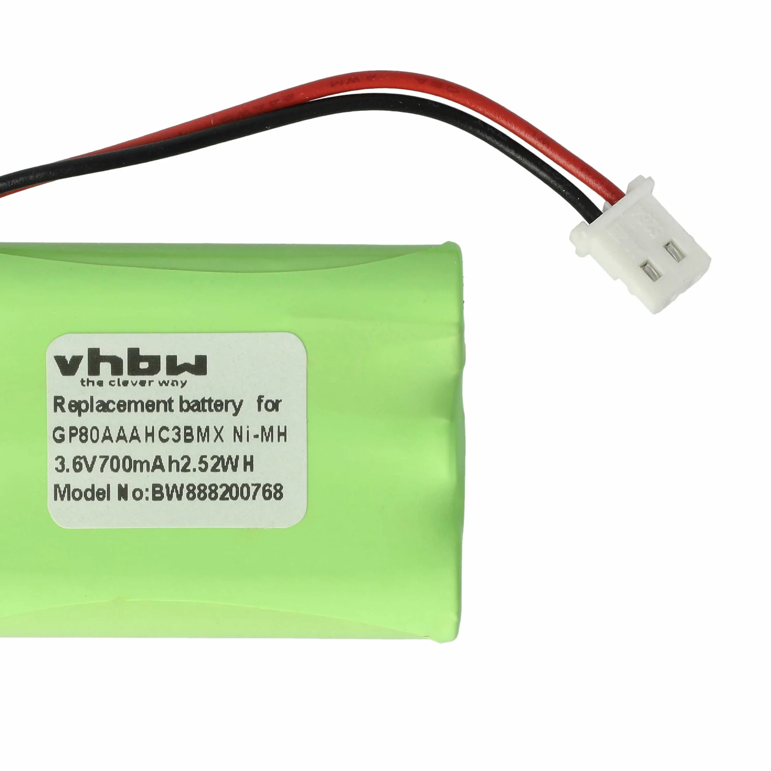 vhbw Bateria zamienna do Motorola GP80AAAHC3BMX, HRMR03 do elektronicznej niani rozmówcy (700 mAh, 3,6 V, NiMH)