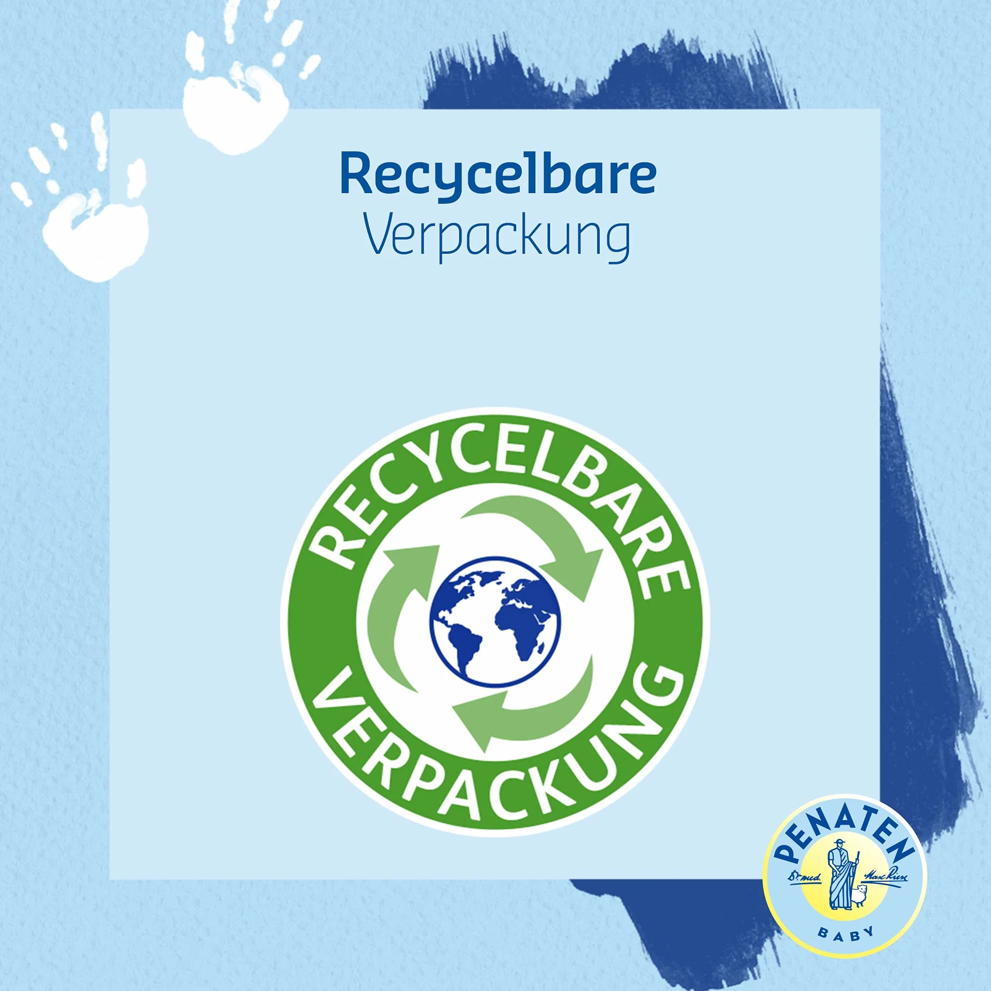 PENATEN Balsam pielęgnacyjny 400 ml, delikatny i szybko wchłaniający się balsam do ciała dla niemowląt w butelce nadającej się do recyklingu, zapewnia skórze ważne nawilżenie i przyjemne uczucie na