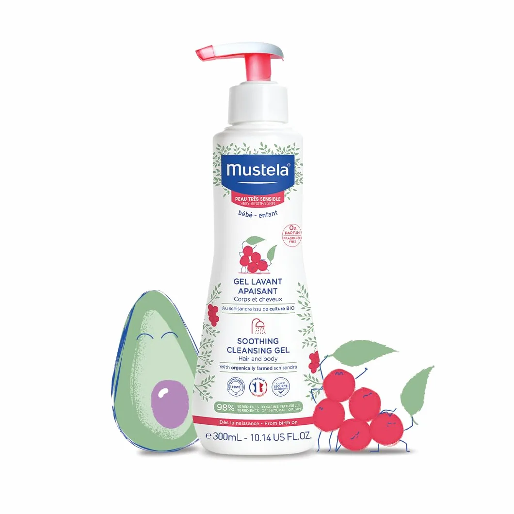 Mustela PIELES MUY SENSIBLES Gel de Baño Confort 300 ml (3504105029937)