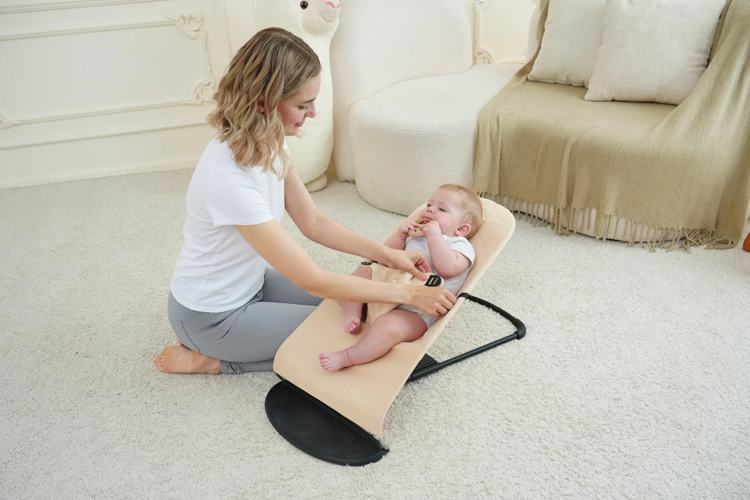 Pokrowiec na leżak dla niemowląt. Pokrowiec na leżak kompatybilny z BabyBjörn Balance Soft i Bliss. Ergonomiczny pokrowiec na hamak: hipoalergiczny poliestru