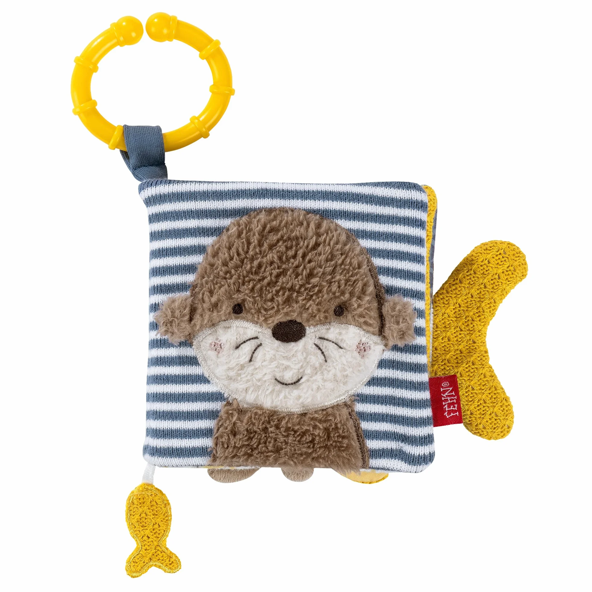 Fehn Stoffbuch Otter – Fühlbuch mit Tier-Motiven: 8 Seiten mit spannenden Farben & Funktionen zum Fühlen, Greifen und Staunen - ein perfekter Begleiter für zuhause & unterwegs
