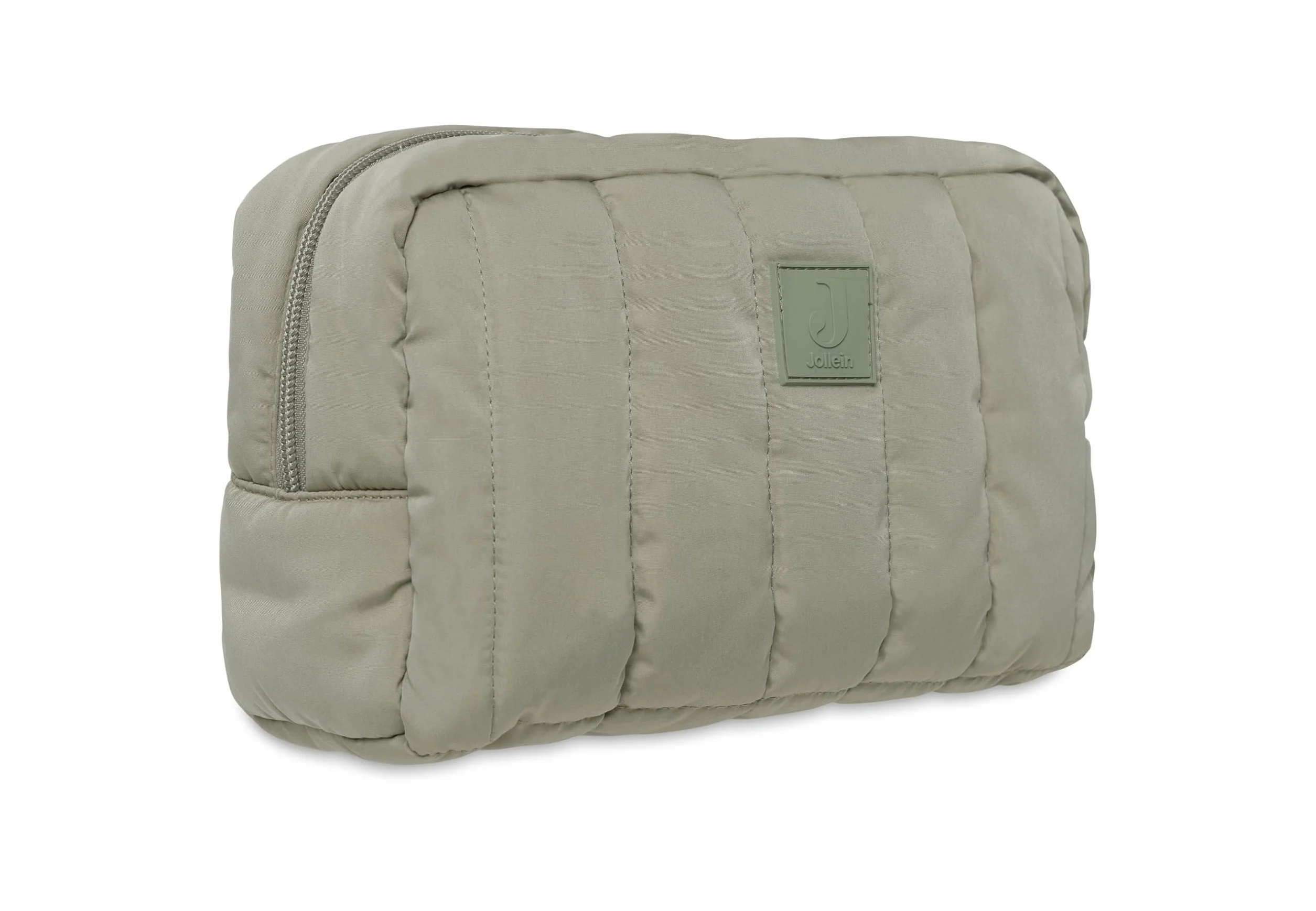 Jollein Puffed torba na pieluchy - oliwkowa zieleń - etui na pieluchy - kosmetyczka - organizer - oliwkowa zieleń, olive green, 21x9x14,5 cm, Puffed torba na pieluchy/kosmetyczka -/ organizer
