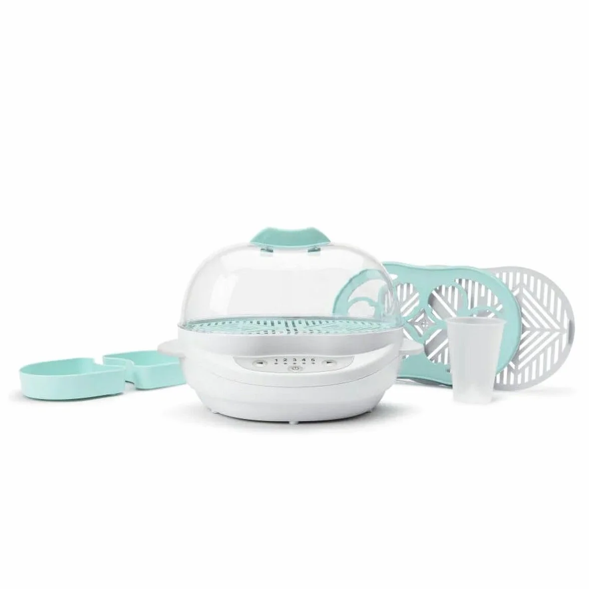 Nutribullet Baby Turbo parowar do przygotowywania posiłków dla niemowląt, procesor żywności dla niemowląt, urządzenie do dezynfekcji i sterylizacji; 420 W; BSR08N