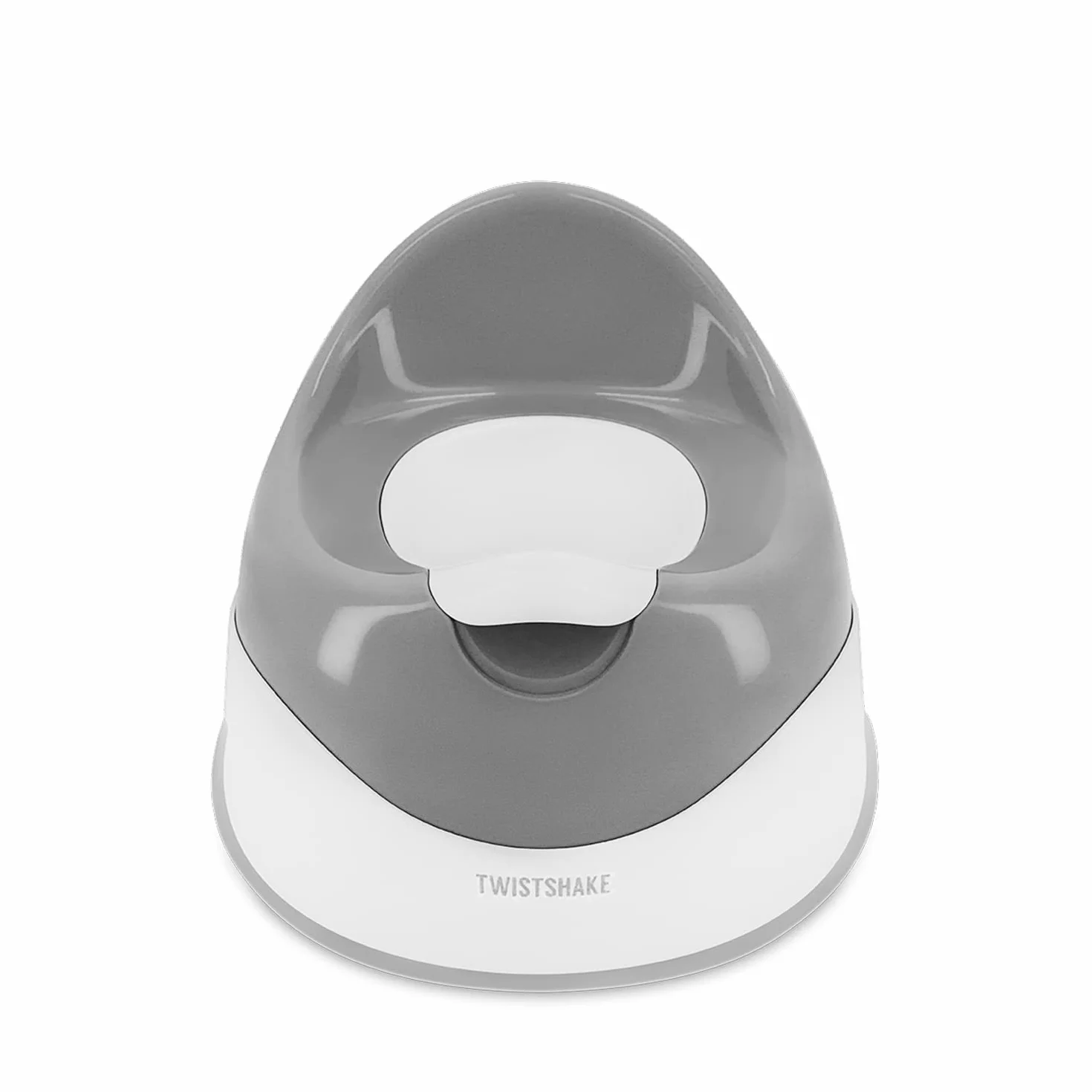 Twistshake Nocnik Dziecięcy ze stali nierdzewnej | Lekki, przenośny i łatwy do czyszczenia | Ergonomiczny design dla wygody dziecka | Treningowy nocnik dla niemowląt | Biało-szary