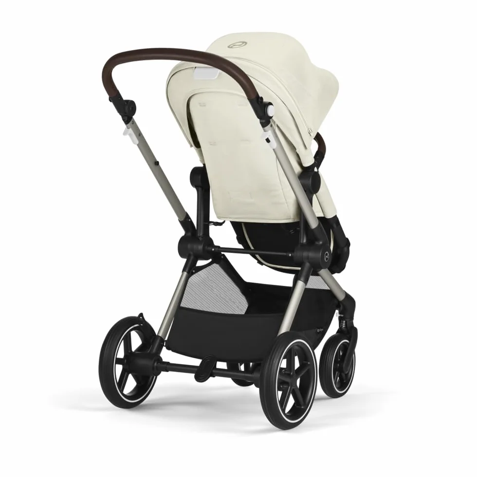 CYBEX Gold wózek dziecięcy EOS Lux 2 w 1, system podróżny, od urodzenia do 22 kg (ok. 4 lata), Seashell Beige