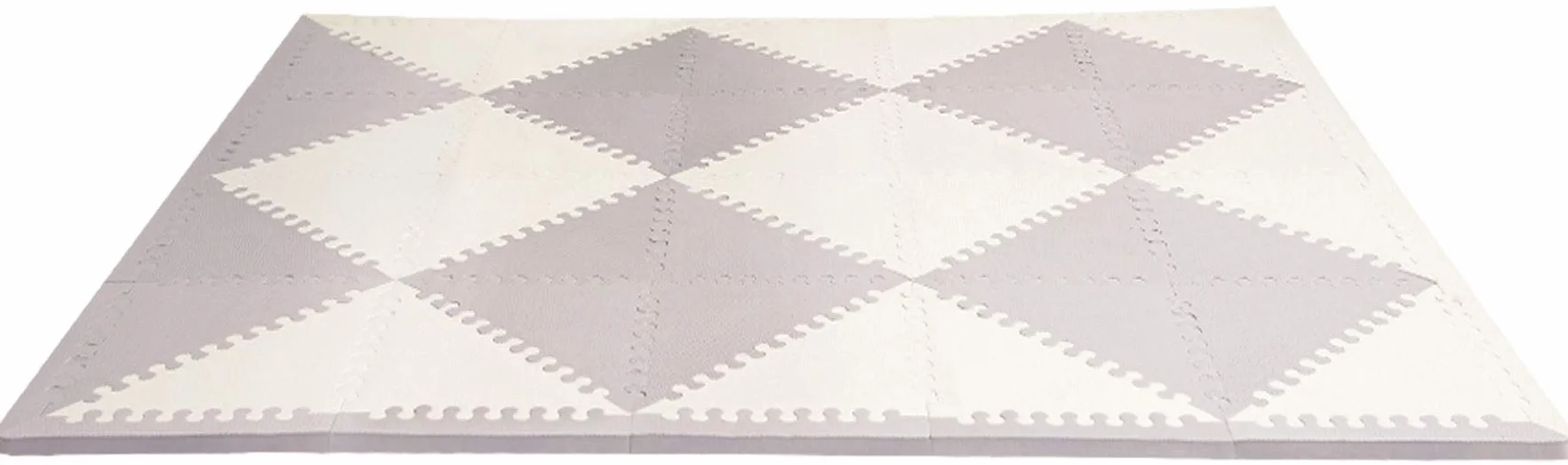 Skip Hop Playspot Geo Foam Floor Tiles, Grey/Cream