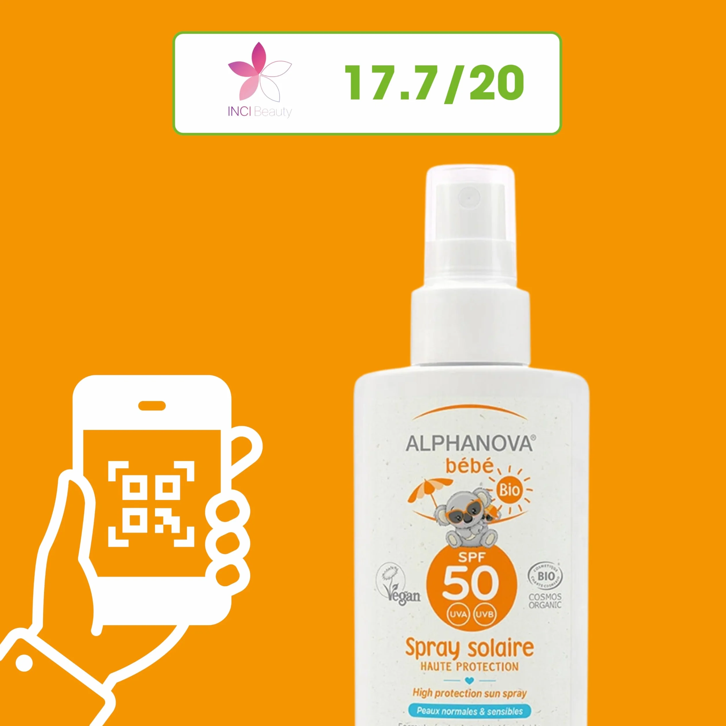 Alphanova Baby Sun Spray SPF 50 125 g