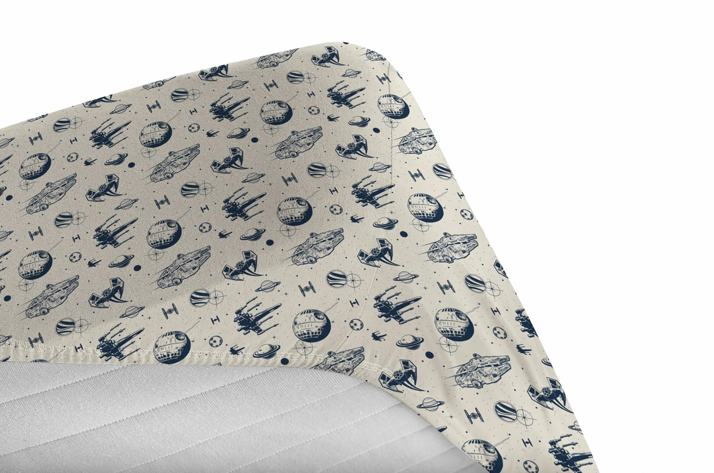 AYMAX Star Wars Classic 3-częściowy zestaw pościeli na łóżko pojedyncze, 100% bawełna, dwustronna poszewka na kołdrę 140 x 200 cm, poszewka na poduszkę 65 x 65 cm + prześcieradło z gumką 90 x 190 cm