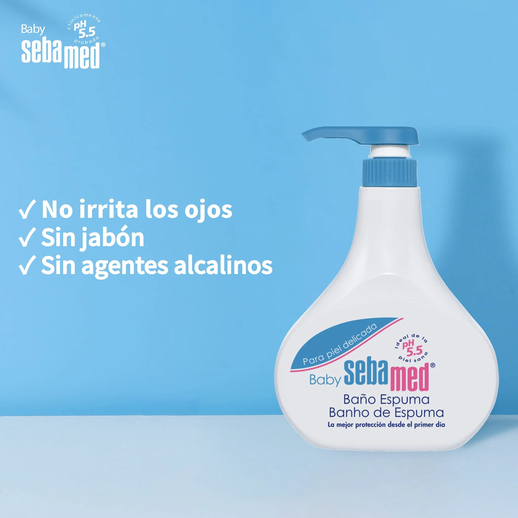 Sebamed Pianka do kąpieli dla niemowląt 200 ml - miękka pianka do kąpieli bez mydła dla wrażliwej i delikatnej skóry dziecka, odpowiednia do codziennego użytku