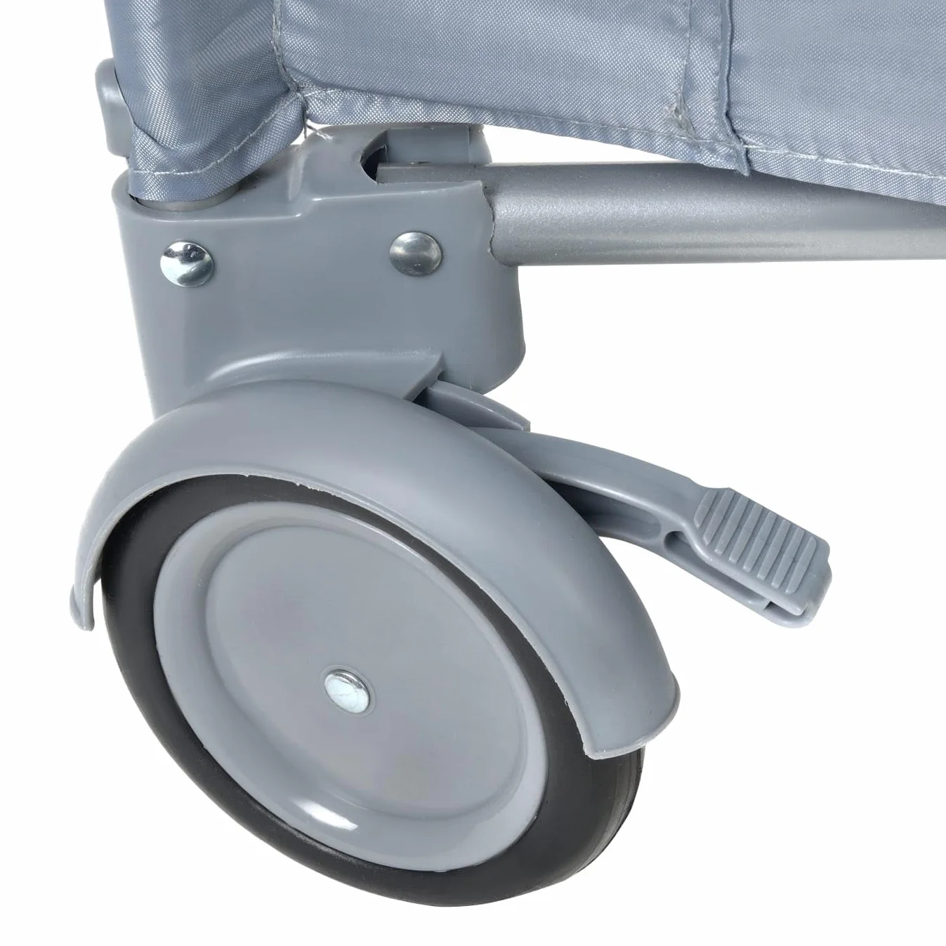 Łóżeczka dziecięce, łóżeczko podróżne, łóżeczko podróżne, kojec dla niemowląt i dzieci od urodzenia do 15 kg, kompaktowe, składane, rolki i torba transportowa, kolor szary, 120 x 60 cm