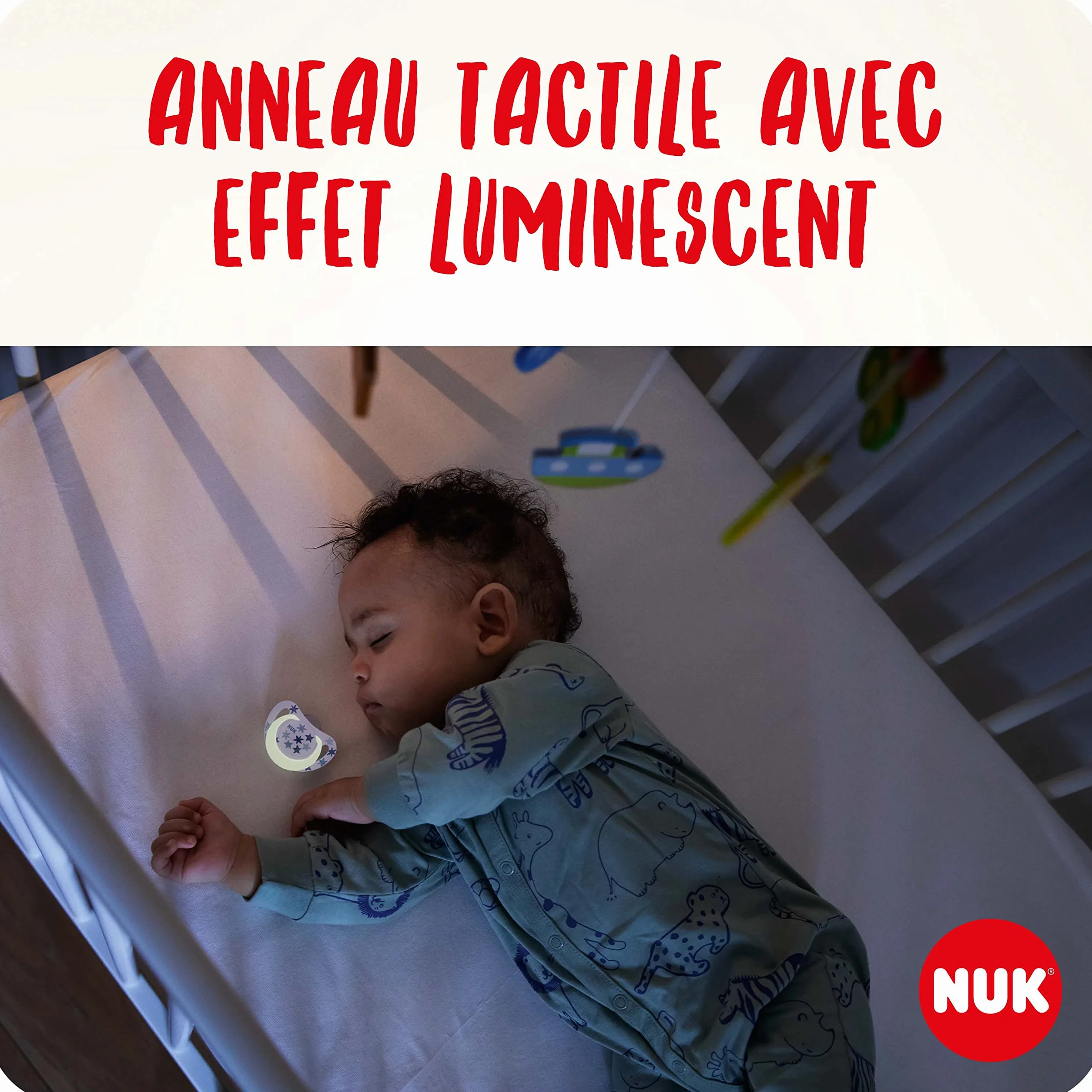 NUK Star Night & Day Smoczek dla niemowląt | 6-18 miesięcy | Świecące smoczki silikonowe, bez BPA, różowy Koala, 2 szt