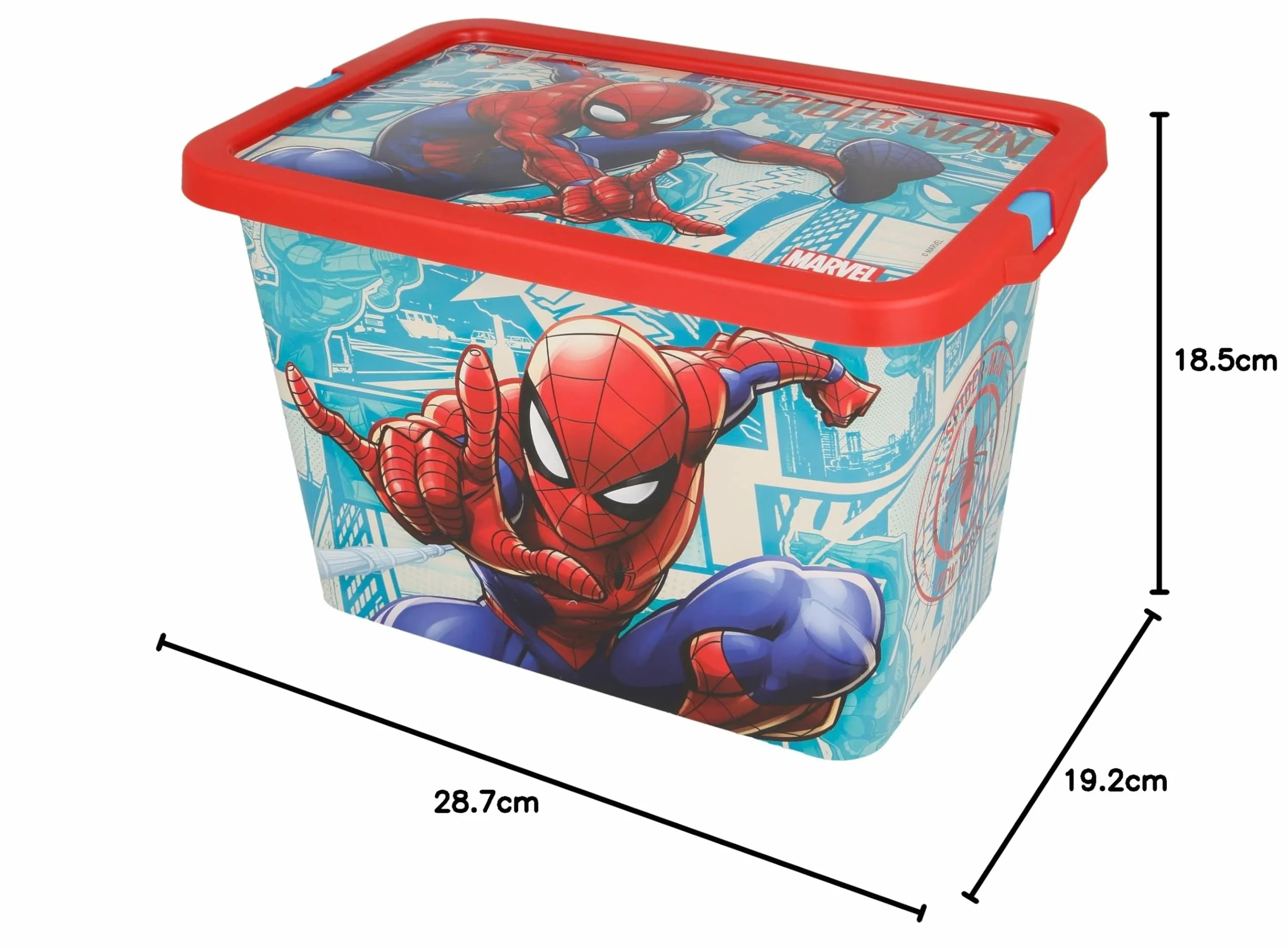 Stor 02624 Spiderman 'Comic Book' 7 litrów Clickbox, tworzywo sztuczne, No aplica