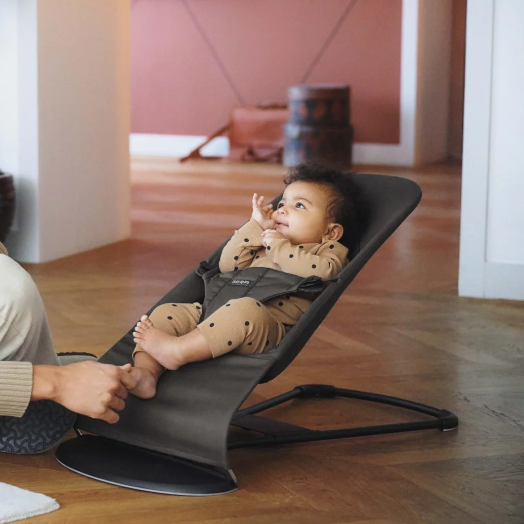 BabyBjörn Balance Soft hamak, materiał/dżersej, Tri-Fabric, ciemnoszary