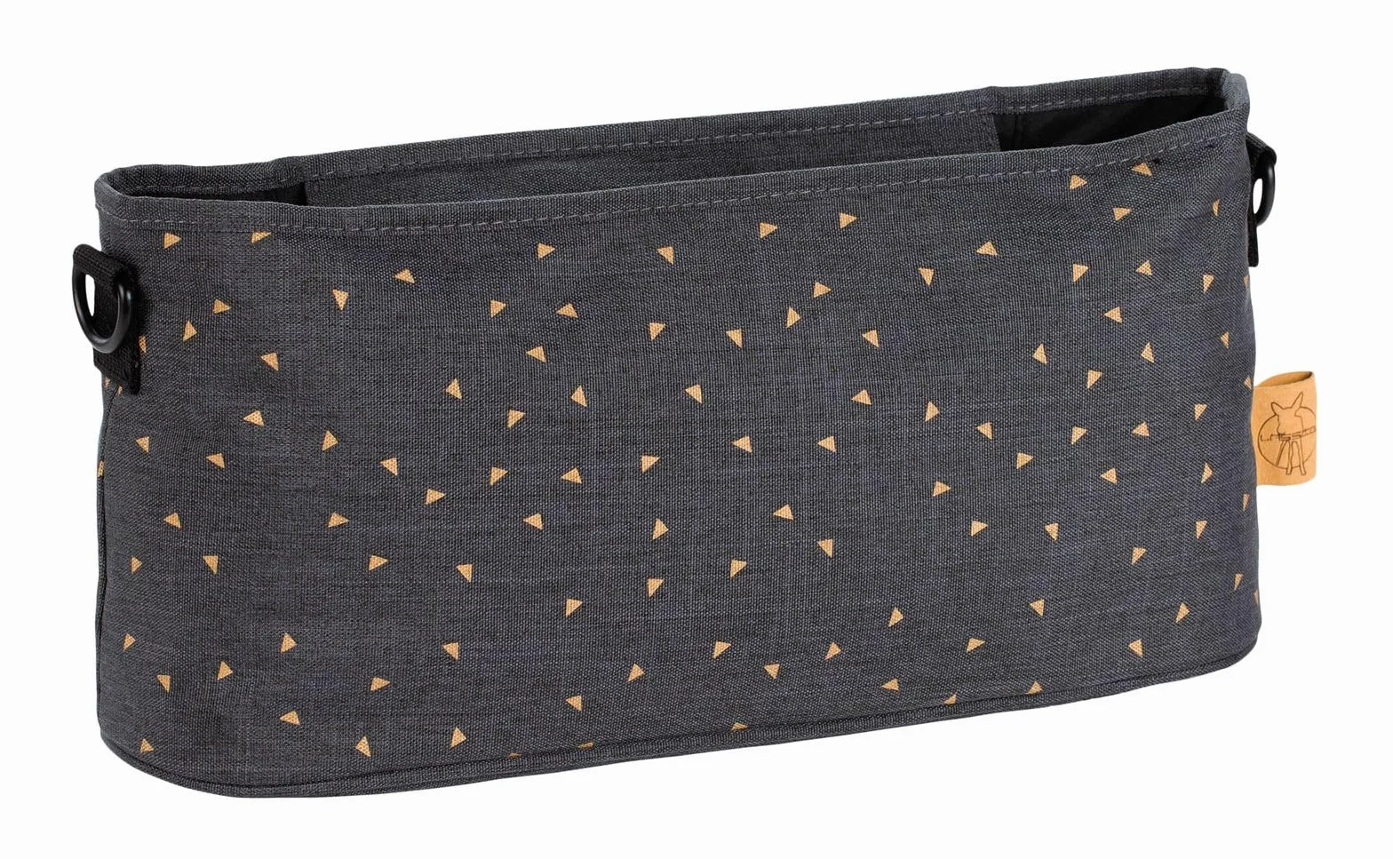 Lässig 1107002207 Organizer do Spacerówki, Ciemnoszary/Brązowy, 17 x 13 x 37 cm