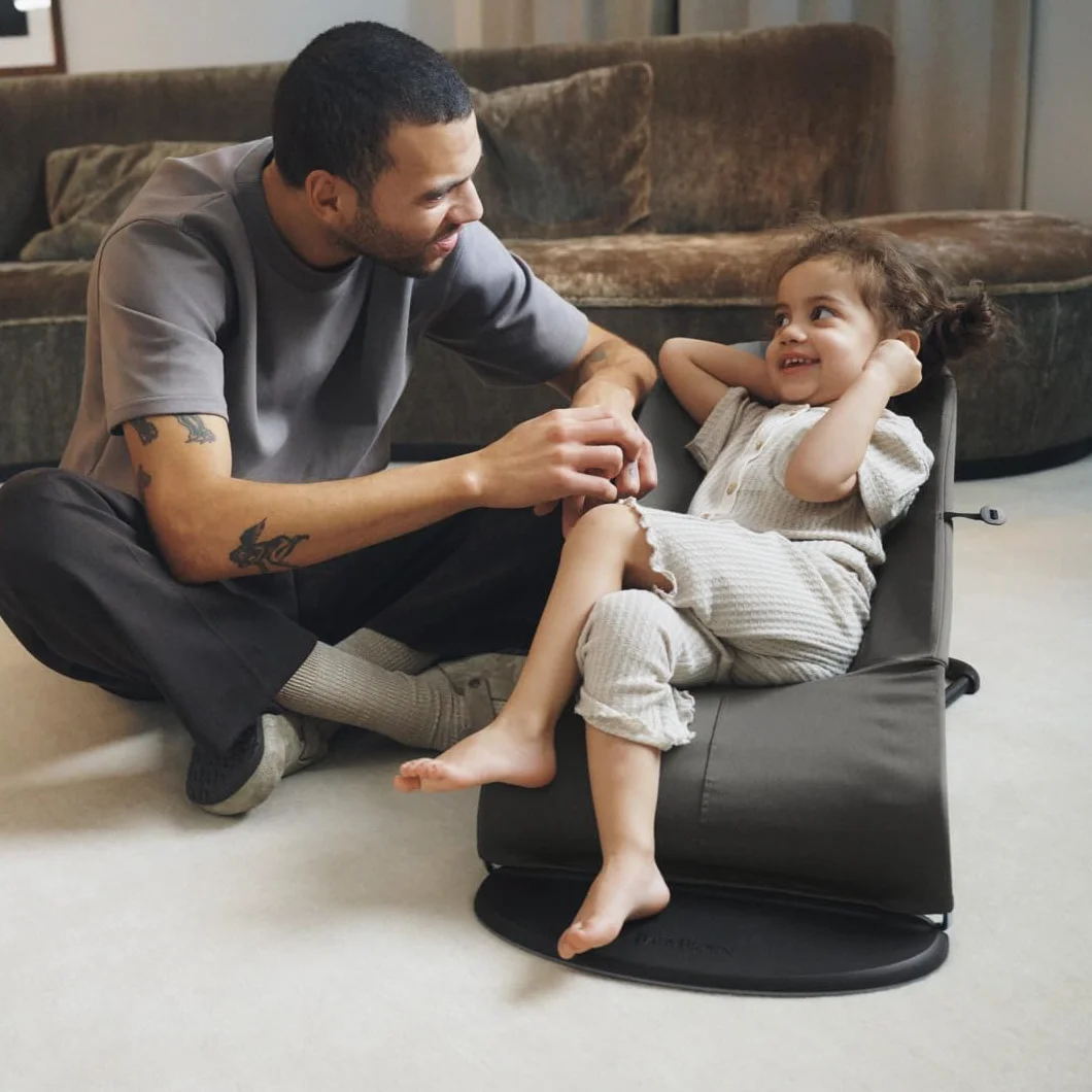 BabyBjörn Balance Soft hamak, materiał/dżersej, Tri-Fabric, ciemnoszary