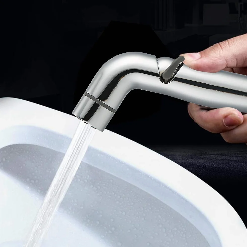 Handheld Shattaf Bidet Sprayer, Galvanik Handheld verstellbar Bidet Sprayer Toilette Bidet Spray Düse Stoffwindel Sprayer Badezimmerzubehör