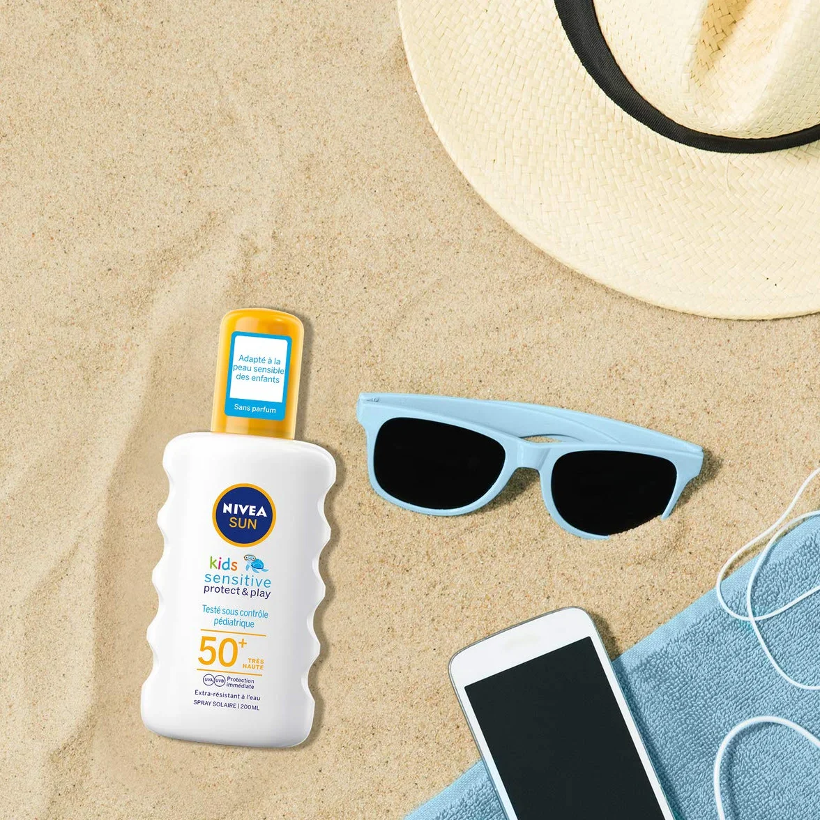 NIVEA Sun spray ochronny Kids Sensitive Protect/Play FPS 50+, 200 ml