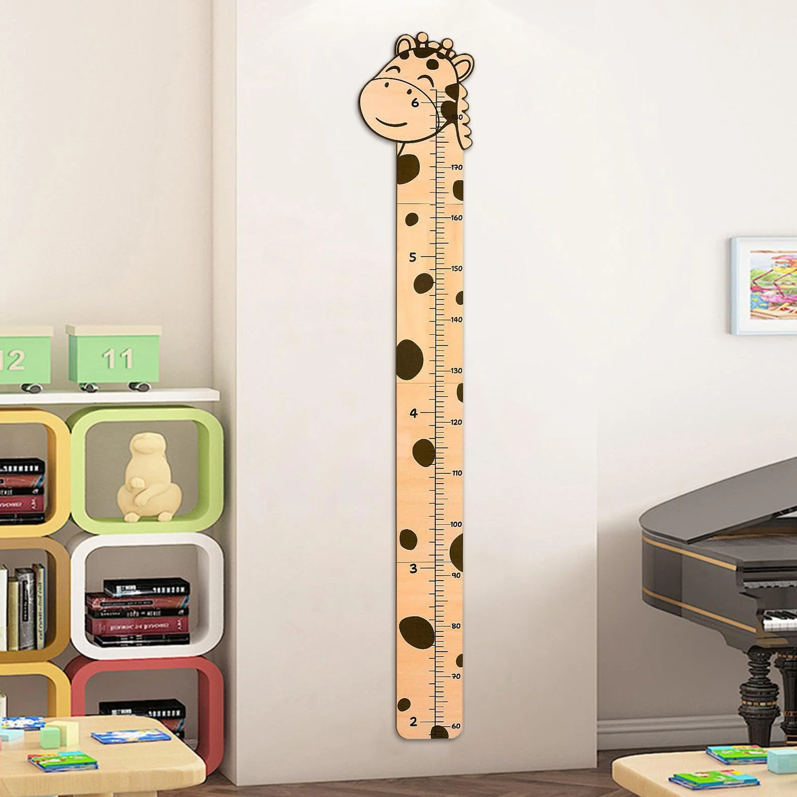 Generico PVC Growth Chart, Wall Mounted Ruler, Animal Cartoon Growth Chart, Kids Height Measurement, PVC Height Measurement, Kids Wall Growth Chart, Child Height Tracker,