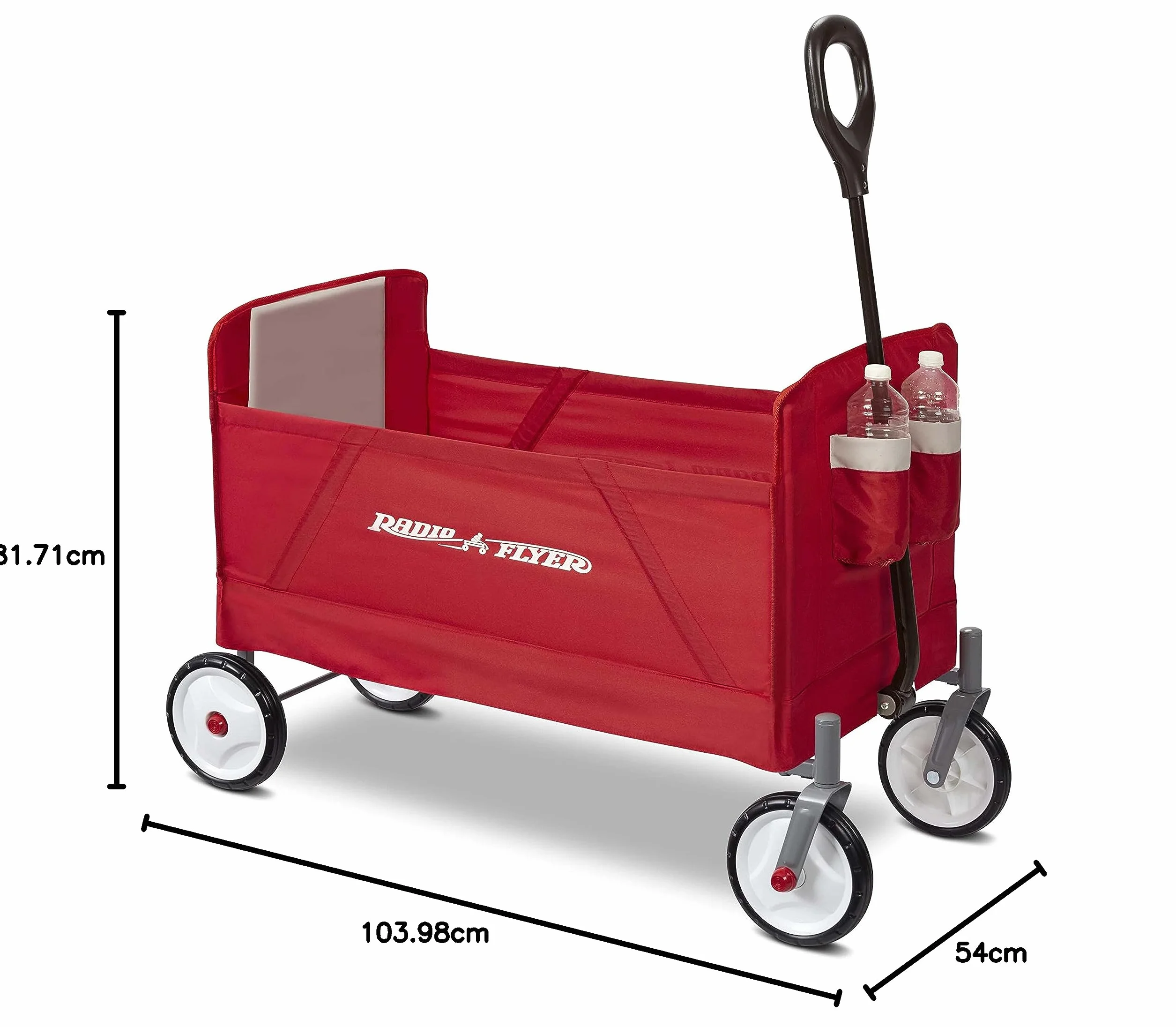 Radio Flyer 3956A EZ wózek składany dla dzieci, ogród i wózek towarowy, wiek 1,5 +