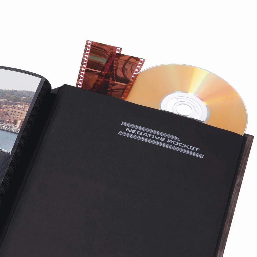 Hama Album fotograficzny dla dzieci (album do wkładania 200 zdjęć w formacie 10 x 15, fotoksiążka ze 100 Czarnymi stronami, album dziecięcy z motywem misia misia), Brązowy