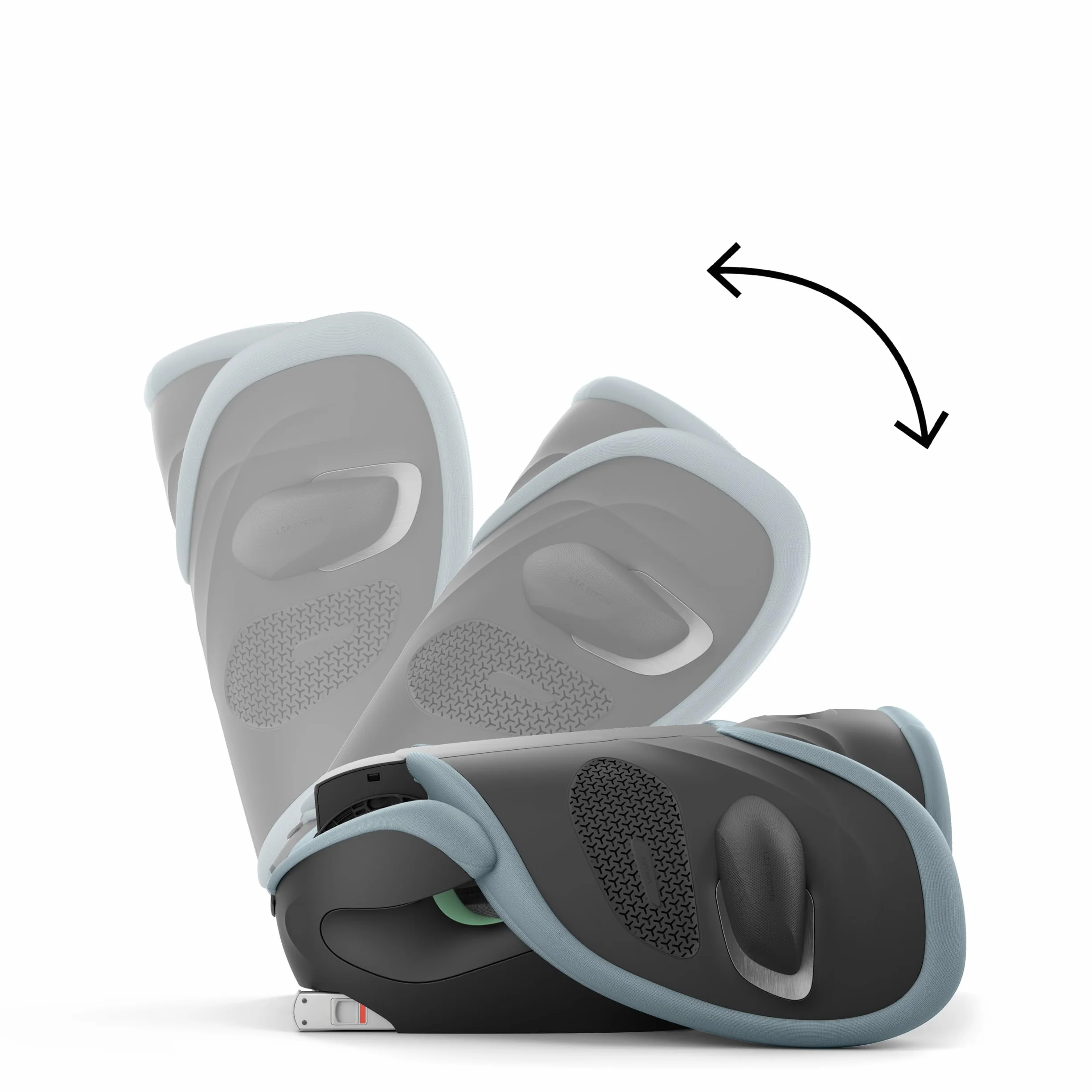 Cybex Solution G2 Plus/Stormy Blue-light blue PU1, Stormy Blue, Plus, Solution G2