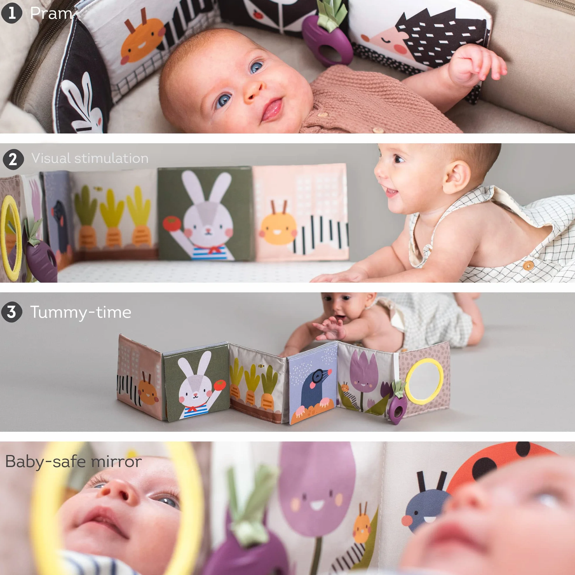 Taf Toys 13065 – książka z zabawkami "Ogród"