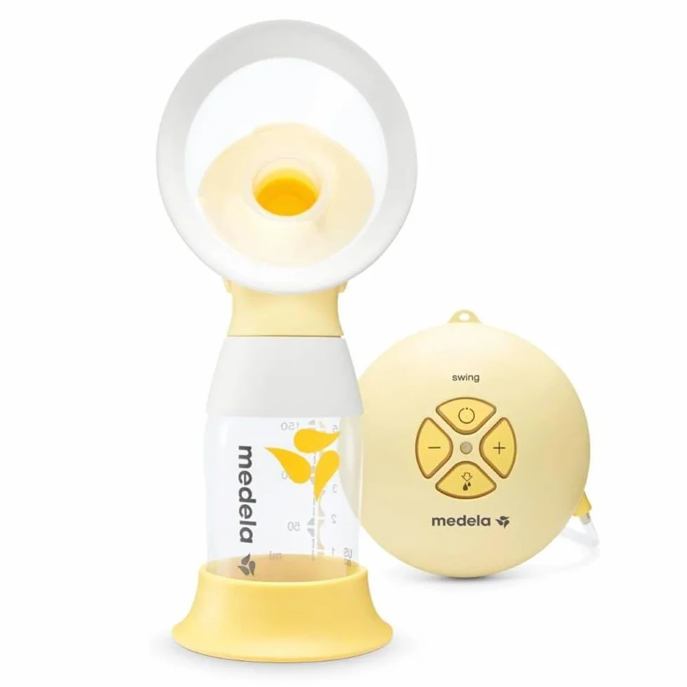 Medela Pojedynczy elektryczny laktator Swing Flex - kompaktowa konstrukcja, z lejkami PersonalFit Flex i 2-fazową technologią ekstrakcji Medeli
