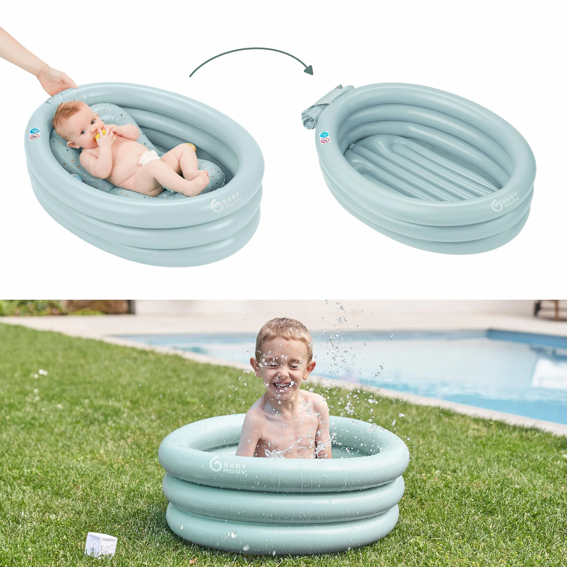 Babymoov A019410 Wanna, Niebieski, 80 x 21 x 52 cm