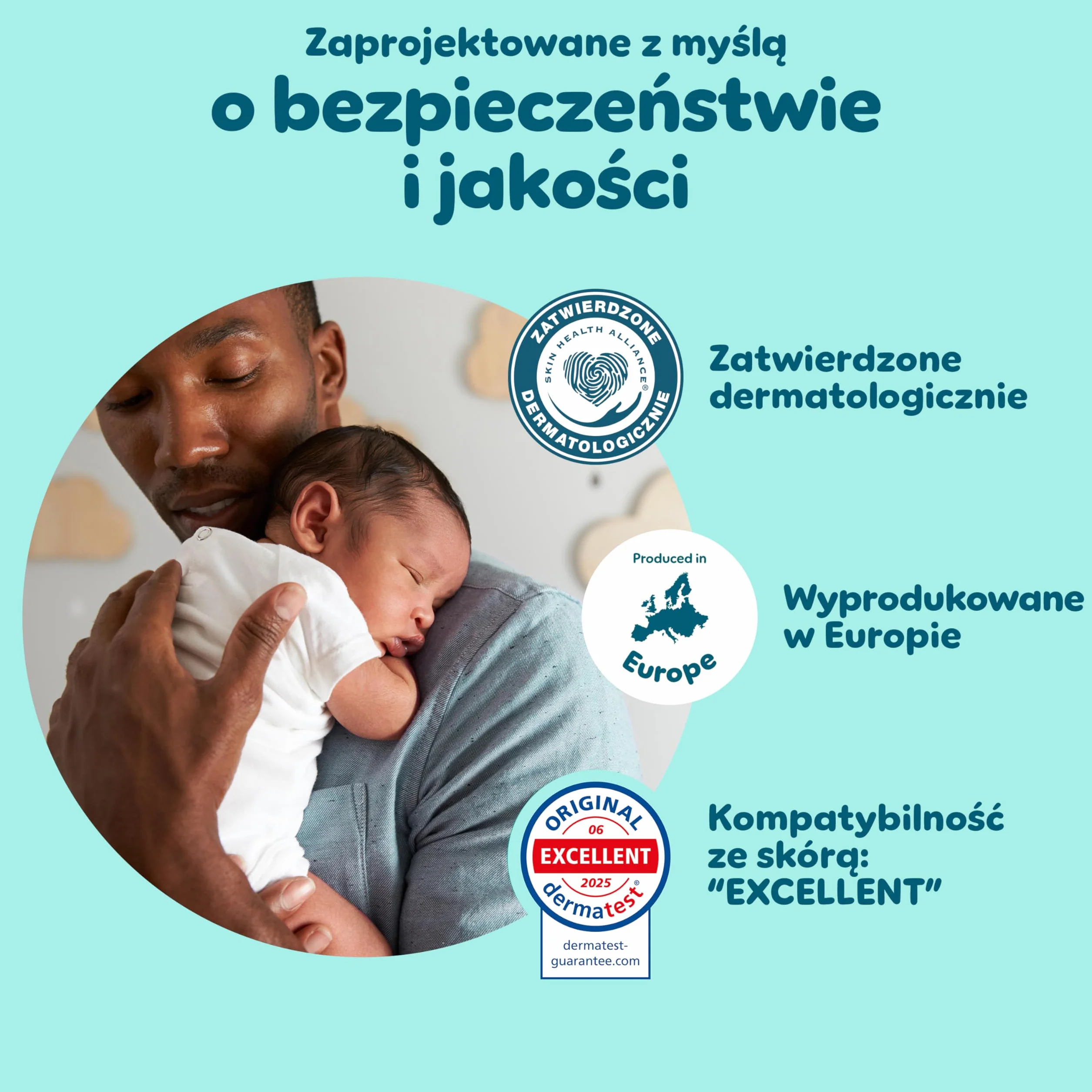 Pampers Premium Care Pieluchomajtki Rozmiar 4, 94 szt., 9kg-15kg, pełne dopasowanie 360° i miękkie osłonki wokół nogawek zapewniają największy komfort i najlepszą ochronę