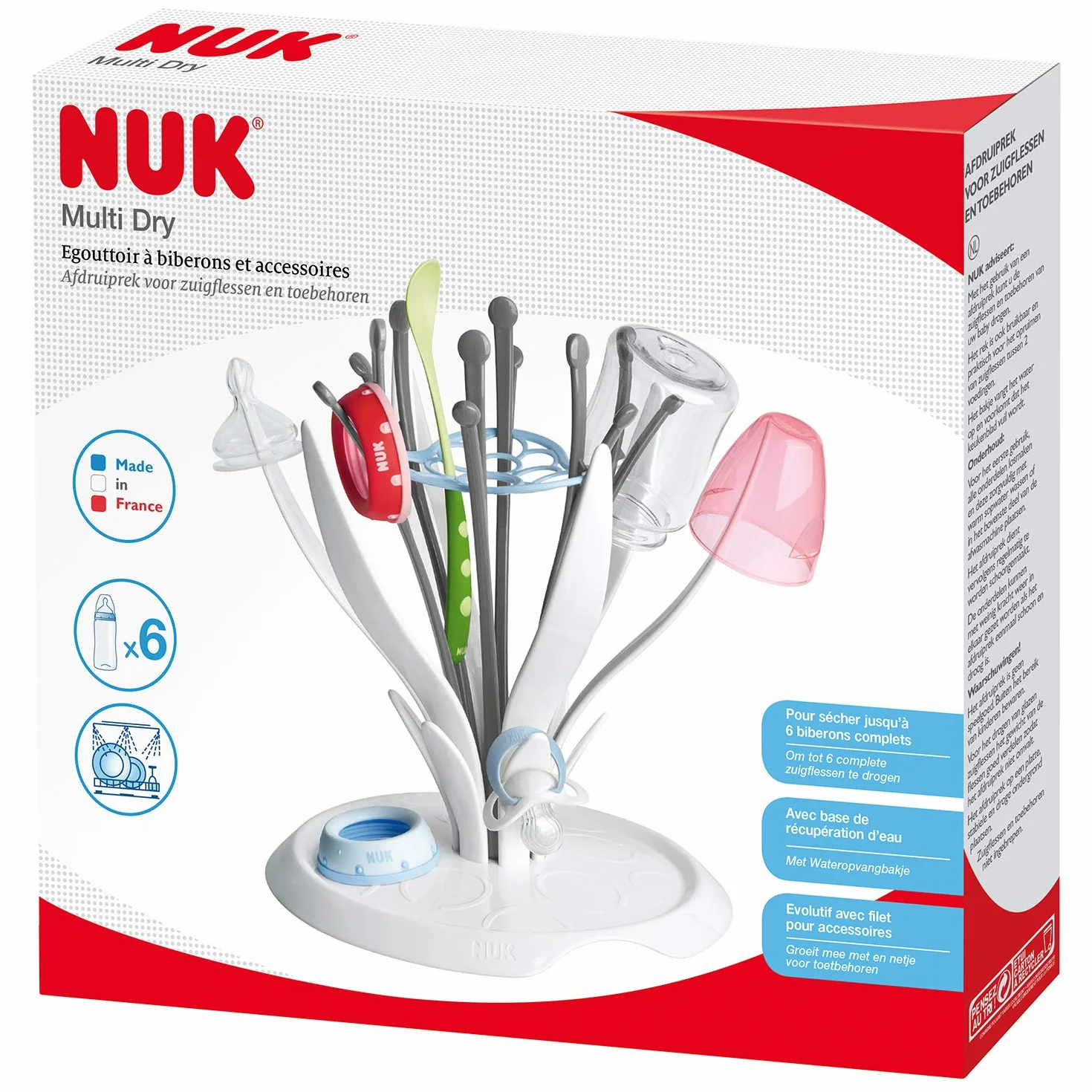 NUK Stojak do suszenia na 6 butelek