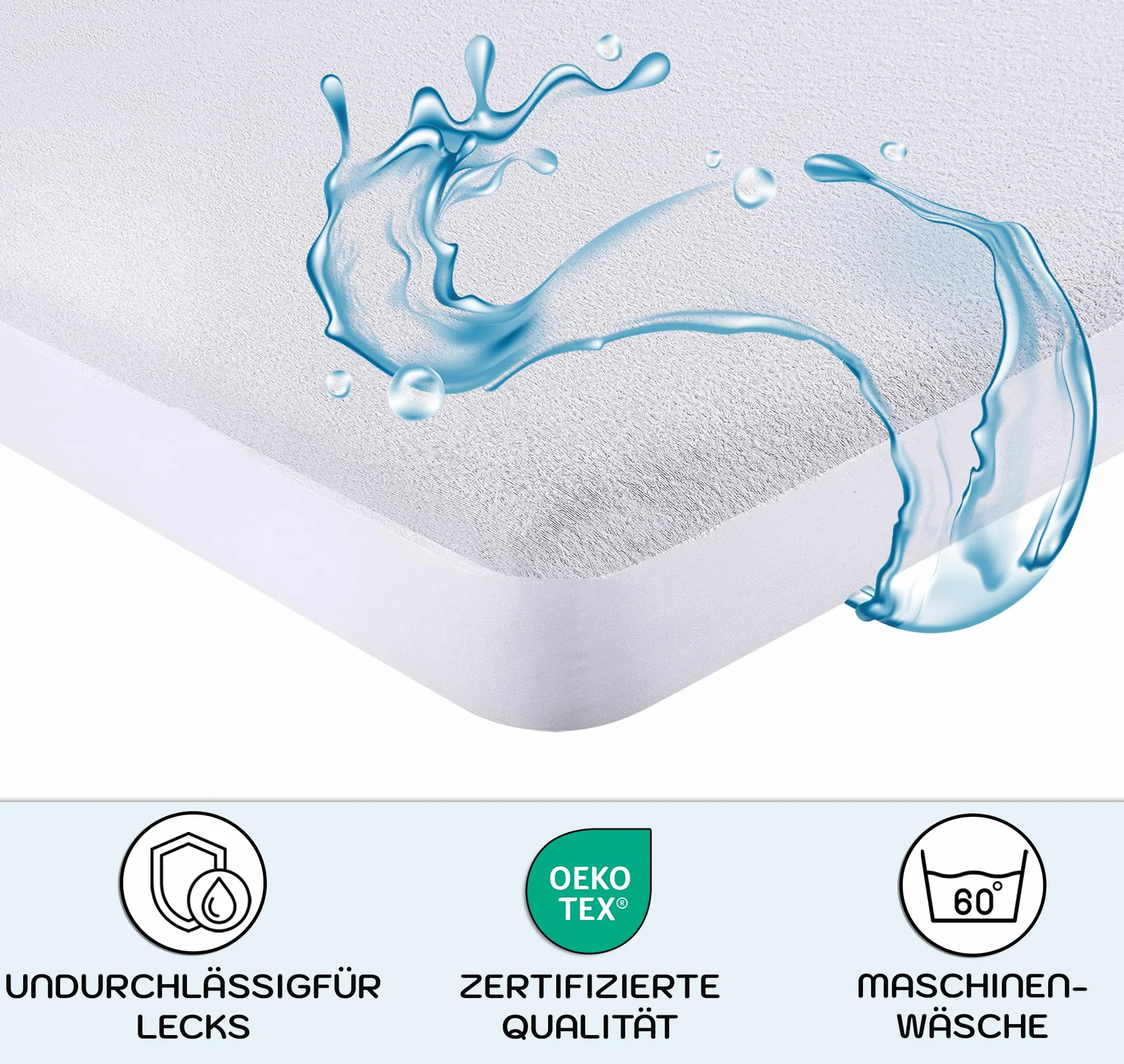 BabyBay prześcieradło z gumką X2 + ochraniacz na materac X1-50 x 89 cm, prześcieradło z gumką dla niemowląt, kompatybilne z Maxi, Midi, Boxspring, Comfort, Comfort Plus, 100% bawełna (białe/różowe, 50