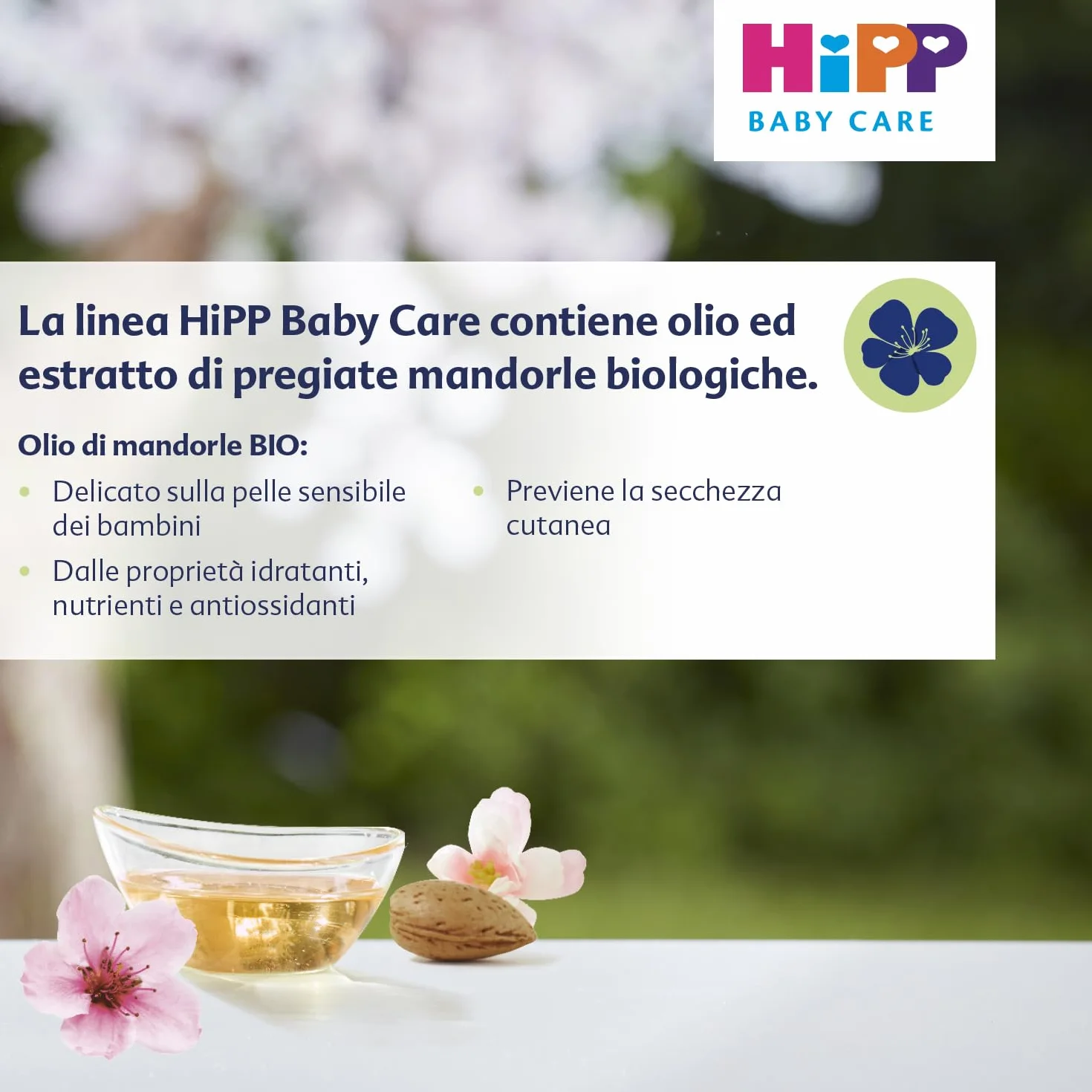 HiPP - Baby Care szampon z odżywką dla dzieci, rozczesuje włosy i chroni skórę głowy, neutralne pH, do skóry wrażliwej, z naturalnym ekstraktem z organicznych migdałów, 1 sztuka 200 ml