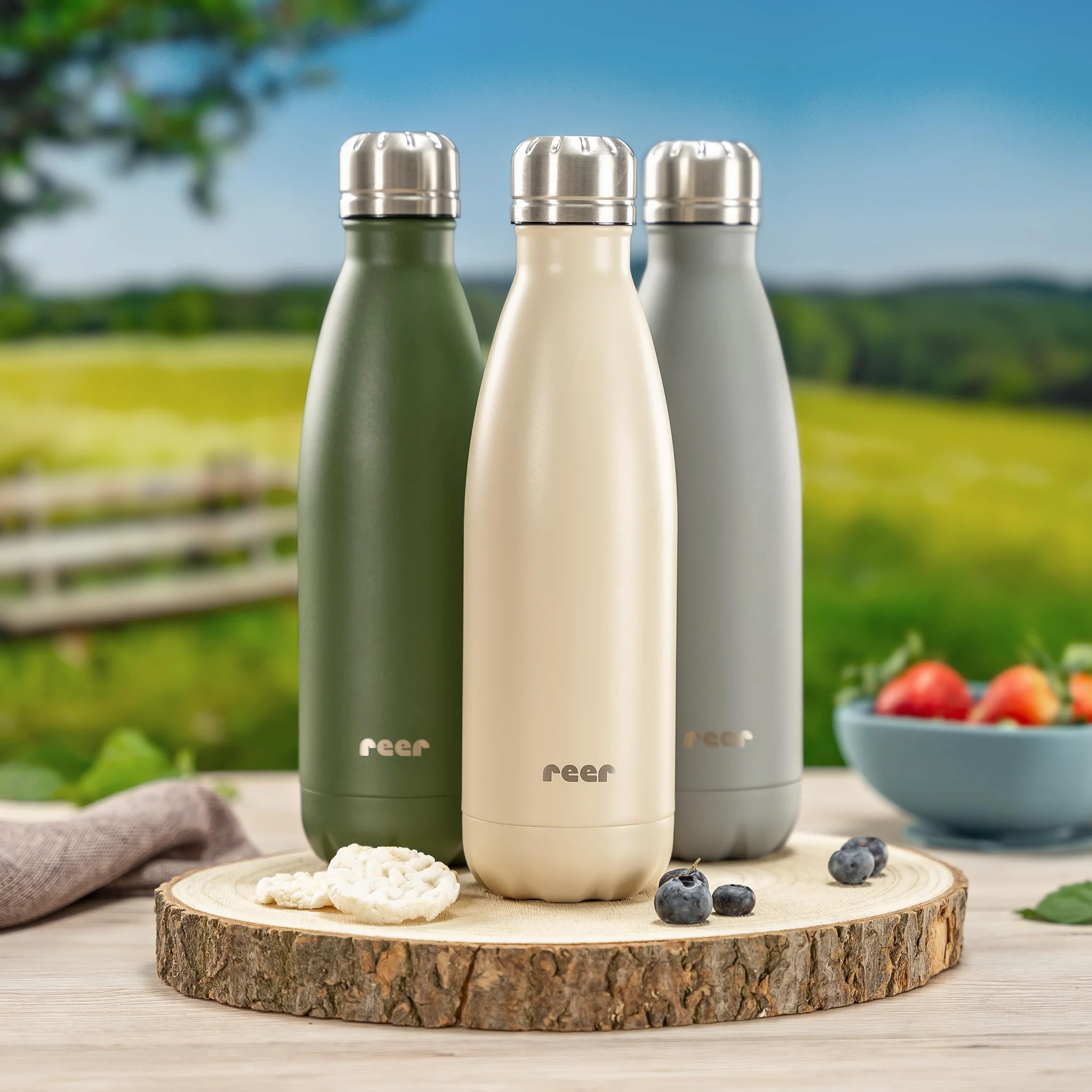 Colour termos ze stali nierdzewnej, 500 ml, beżowy