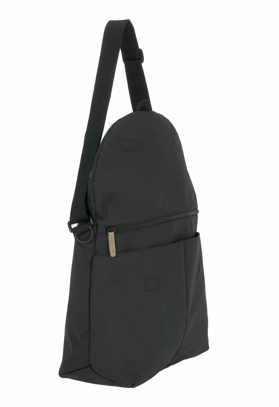LÄSSIG Torba do przewijania niemowląt z akcesoriami/zieloną metką Manu Messenger Bag czarna