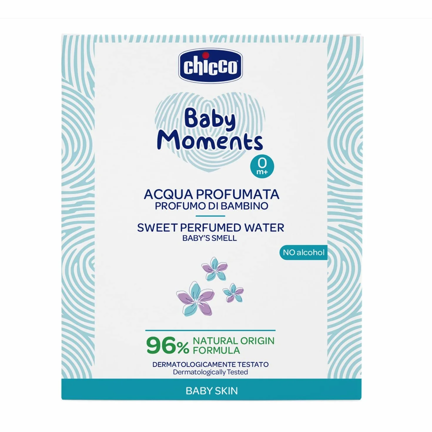 Chicco BABY SKIN – woda zapachowa, 100 ml, 0 m +