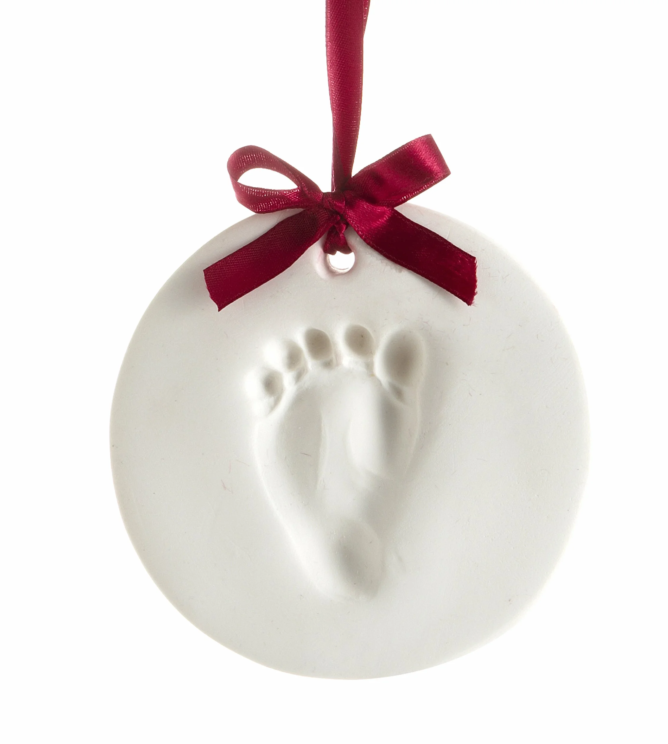 Pearhead Babyprints zestaw ozdób pamiątkowych dla noworodka, idealna pamiątka świąteczna lub prezent (święta)