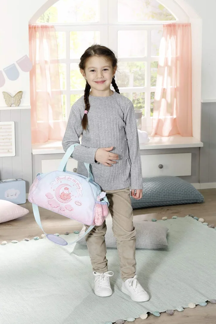 Zapf Creation Baby Annabell Changing Bag for 43 cm Doll - Easy for Small Hands, Creative Play Promotes Empathy & Social Skills, For Toddlers 3 years & Up - Includes Changing Mat, Powder Pot & More