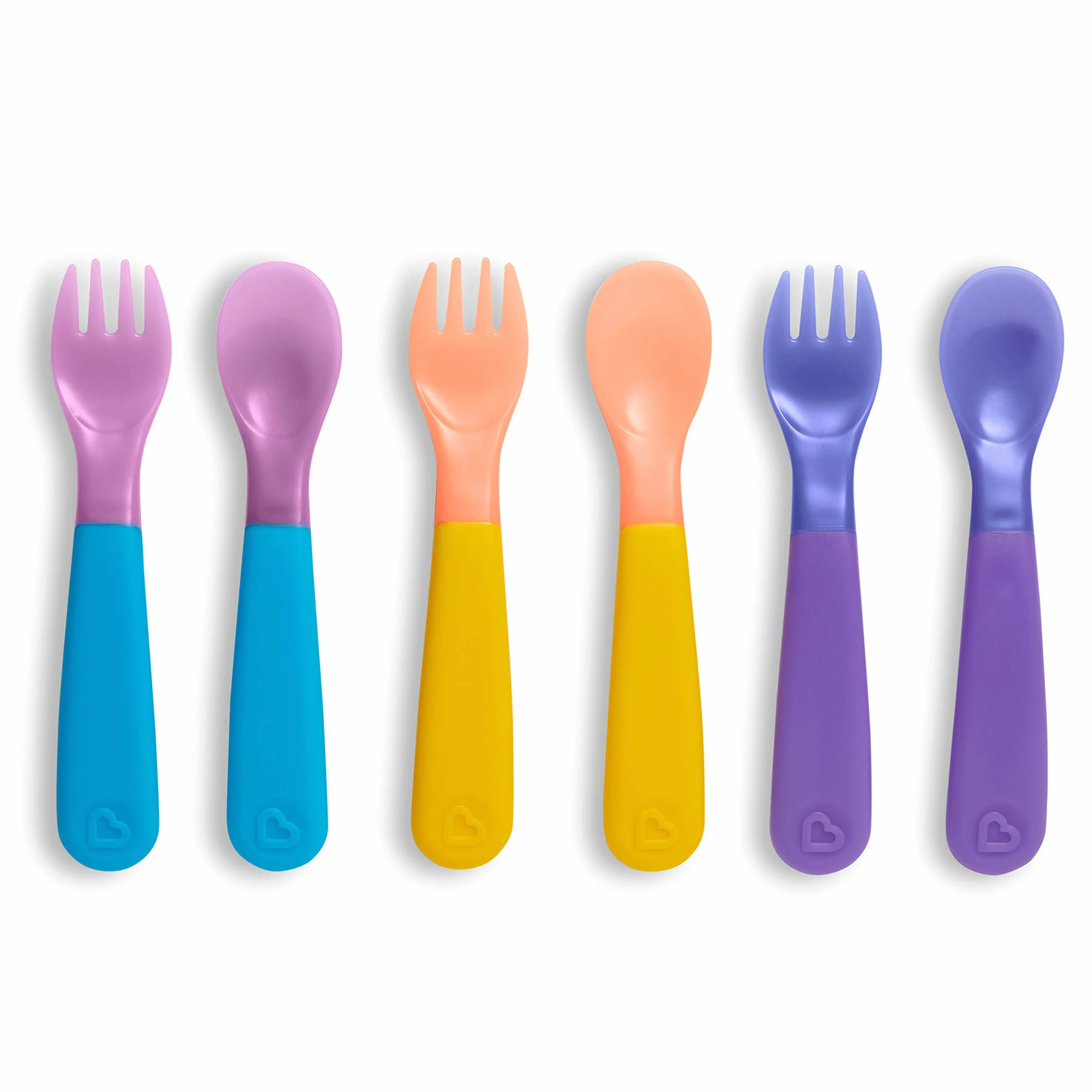 Munchkin Colour Change Toddler Forks and Spoons, Pack of 6