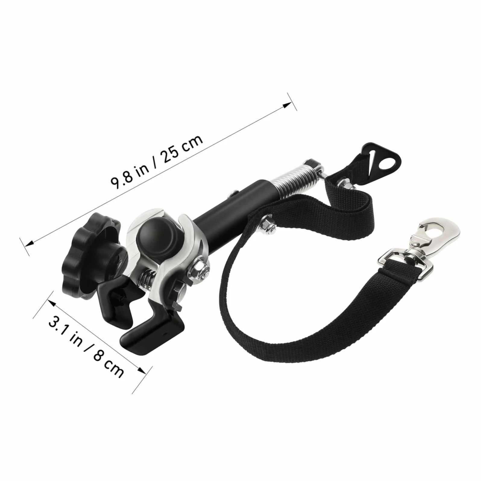 WINOMO Lewy hak holowniczy ze stopu aluminium, uniwersalne sprzęgło do przyczepki rowerowej, adapter, mocowanie roweru