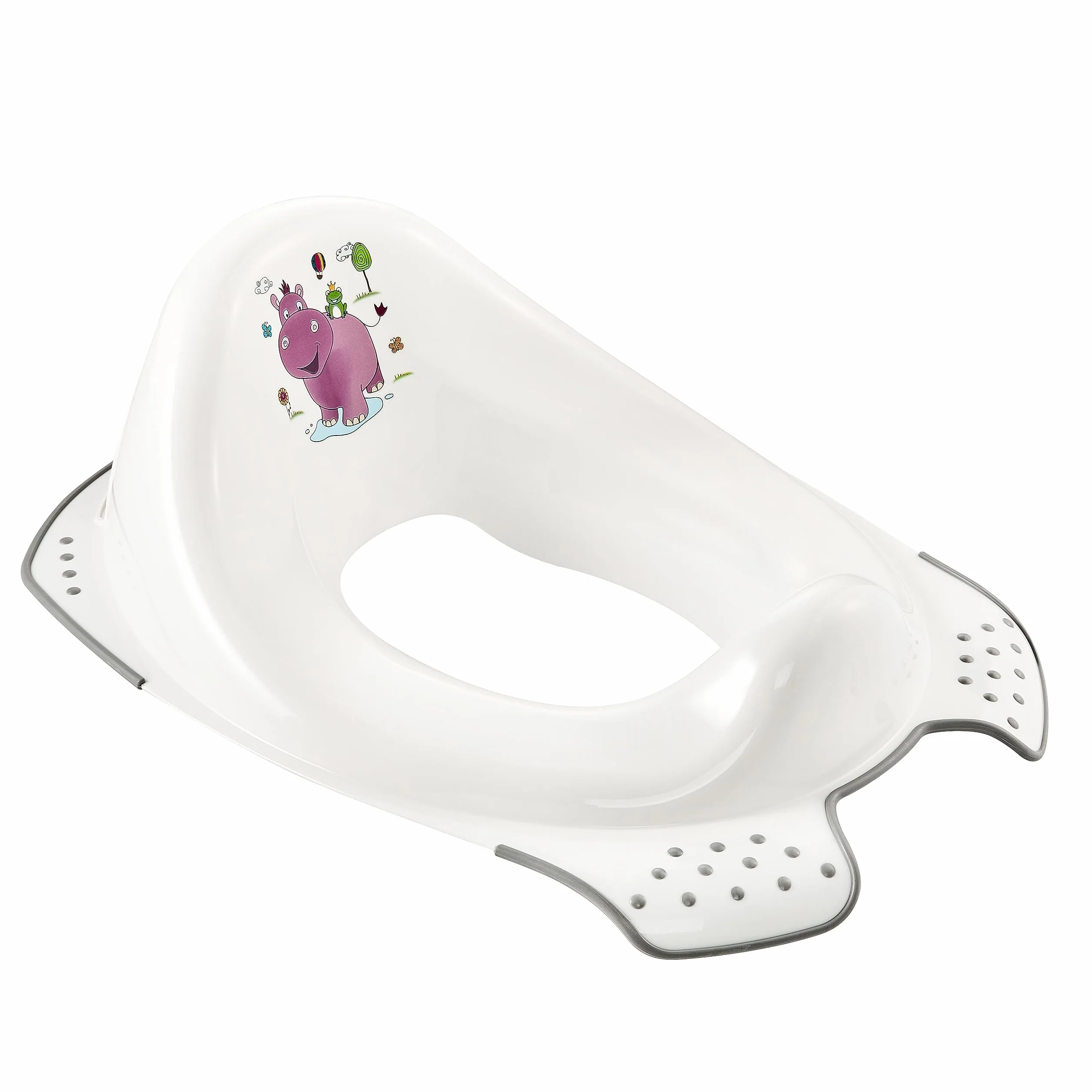 keeeper Hippo Kinder-Toilettensitz, Ab ca. 18 Monate bis ca. 4 Jahre, Anti-Rutsch-Funktion, Ewa, Weiß
