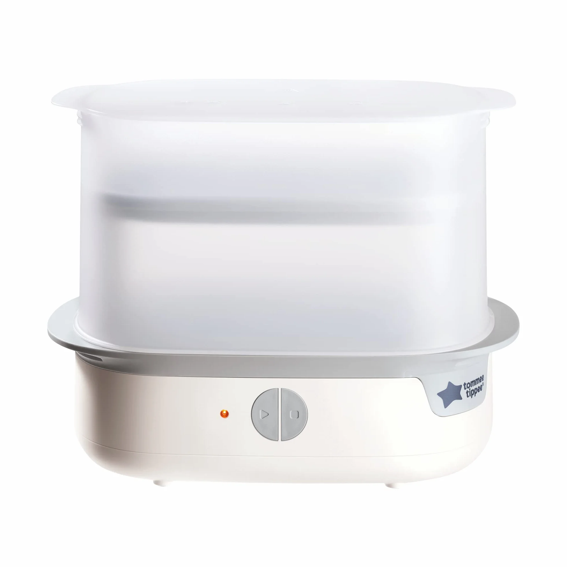 Tommee Tippee Advanced do butelek, Elektryczny sterylizator parowy, zabija wirusy* i 99,9% bakterii, 5-minutowy cykl sterylizacji, biały