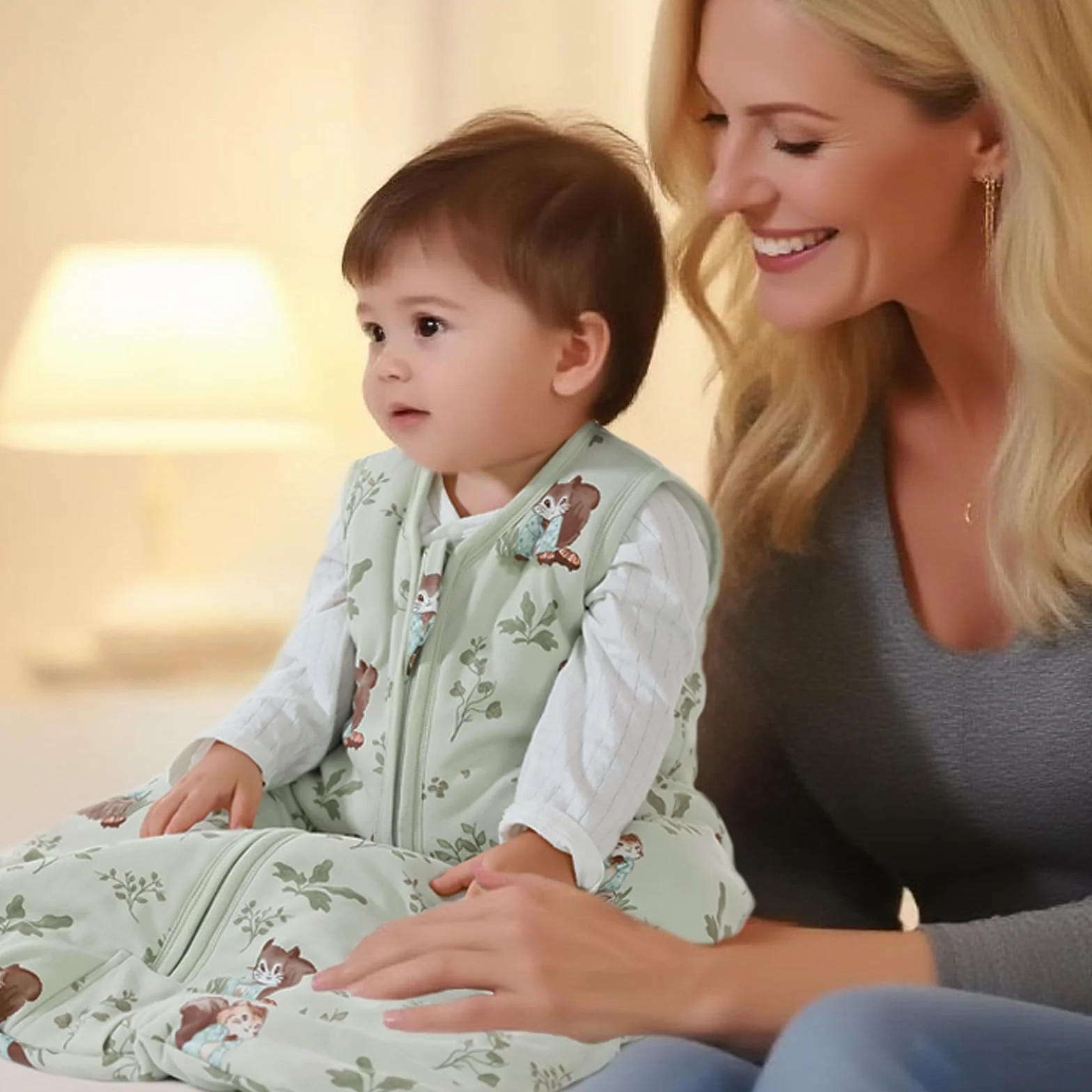 Mosebears Śpiwór zimowy dla niemowląt 2,5 Tog śpiwór, 100% bawełna, oddychający śpiwór dla niemowląt