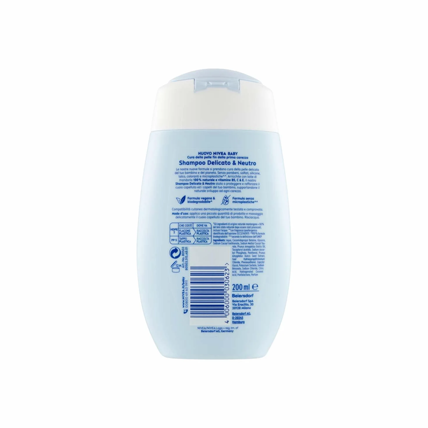 NIVEA BABY Szampon dla dzieci 200 ml delikatny bez siarczanów ochroną przed łzami