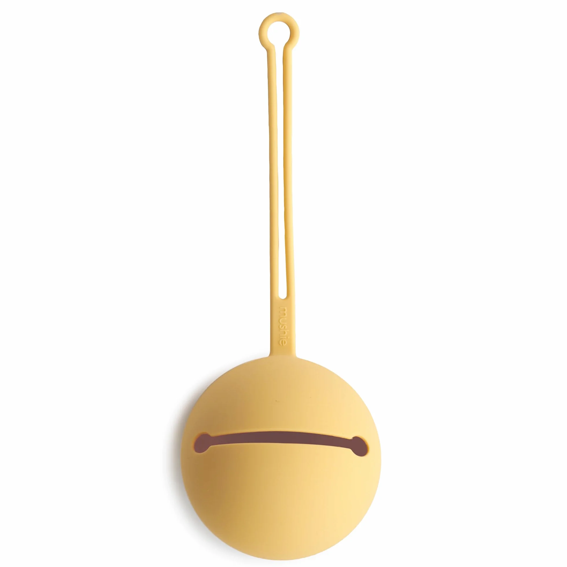 Mushie Silikonowe etui na smoczek, etui na smoczek, pasuje do trzech smoczków, bezpieczne, wysokiej jakości i trwałe akcesoria dla małych dzieci, żonkiel, funkcjonalny/minimalistyczny