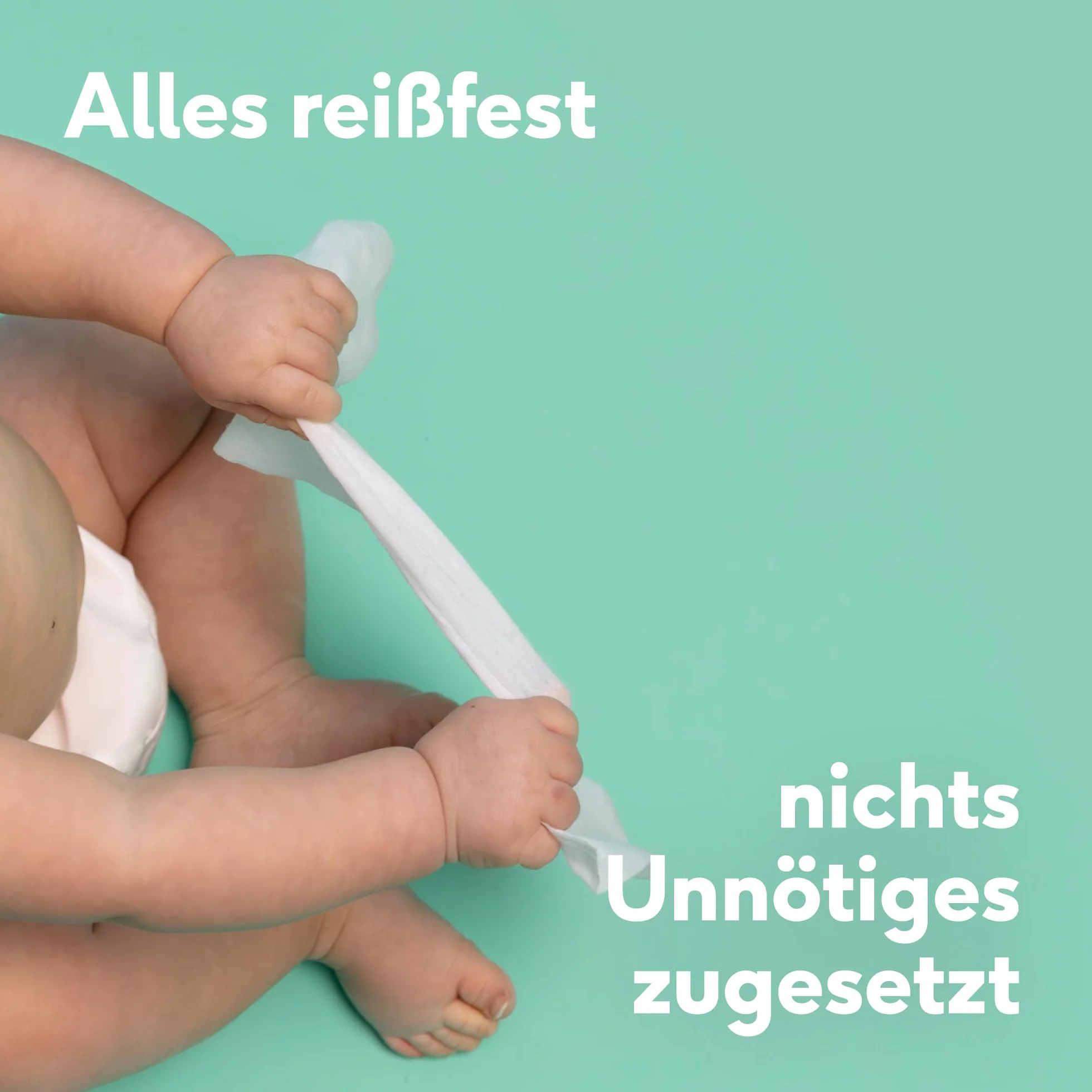 NAÏF Chusteczki nawilżające bez plastiku, pudełko do przechowywania na ciele lub twarz, 3 kg, białe, bez perfum, 432 szt