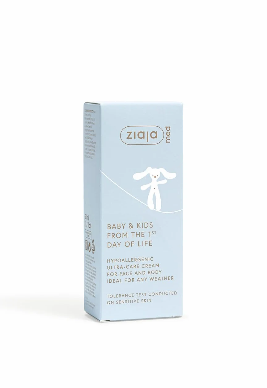 ZIAJA MED BABY & KIDS Ultra-Care krem do twarzy i ciała dla niemowląt 50 ml hipoalergiczny nawilżający